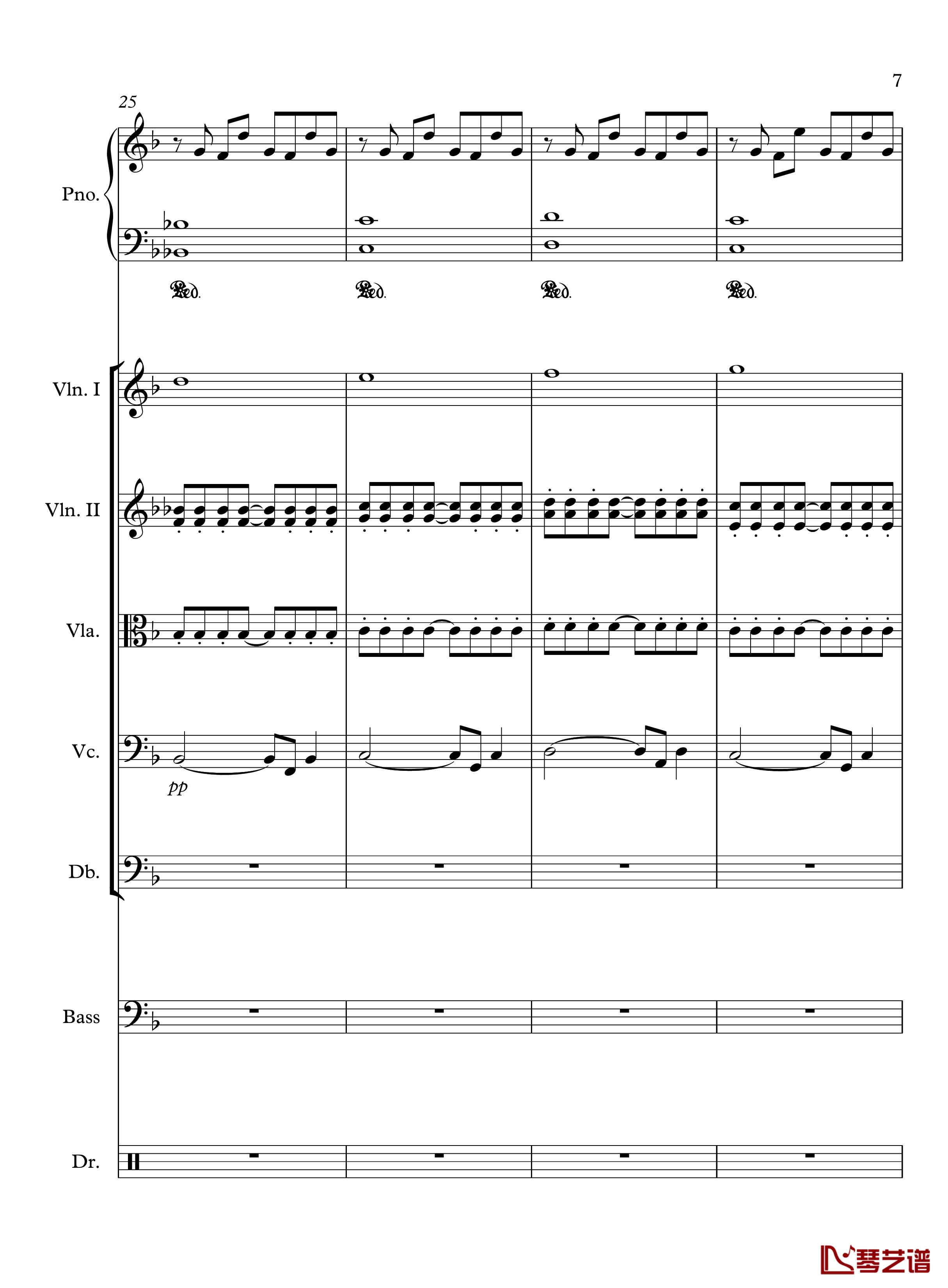 星钢琴谱-yewwc7