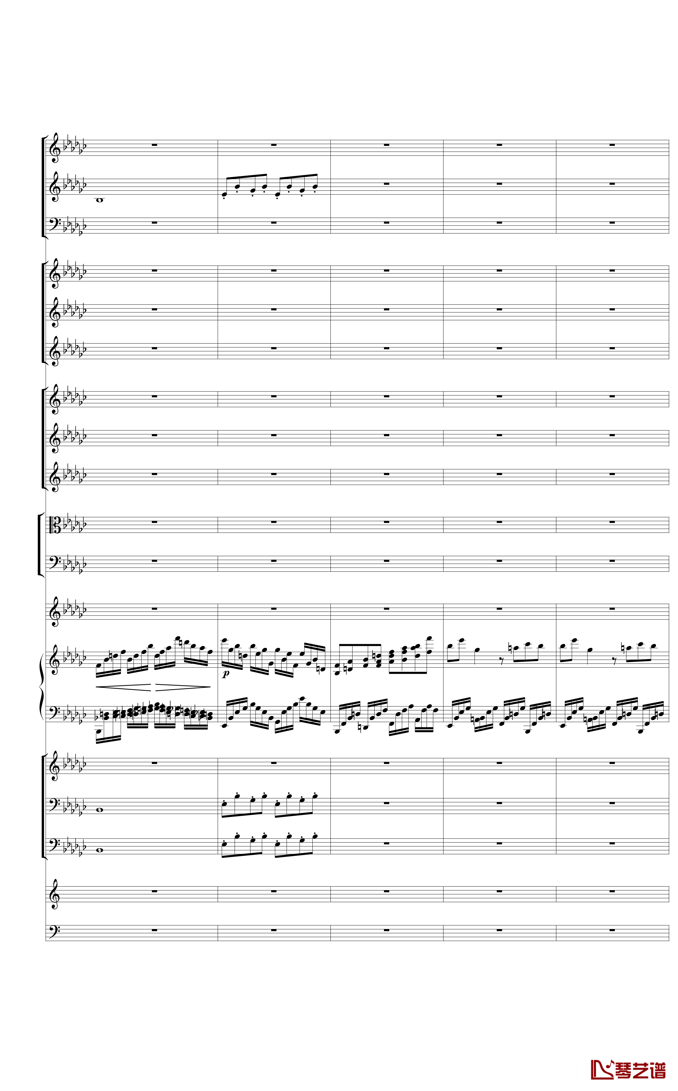 Piano Concerto No.3 in E Flat minor,I钢琴谱-热情而辉煌6