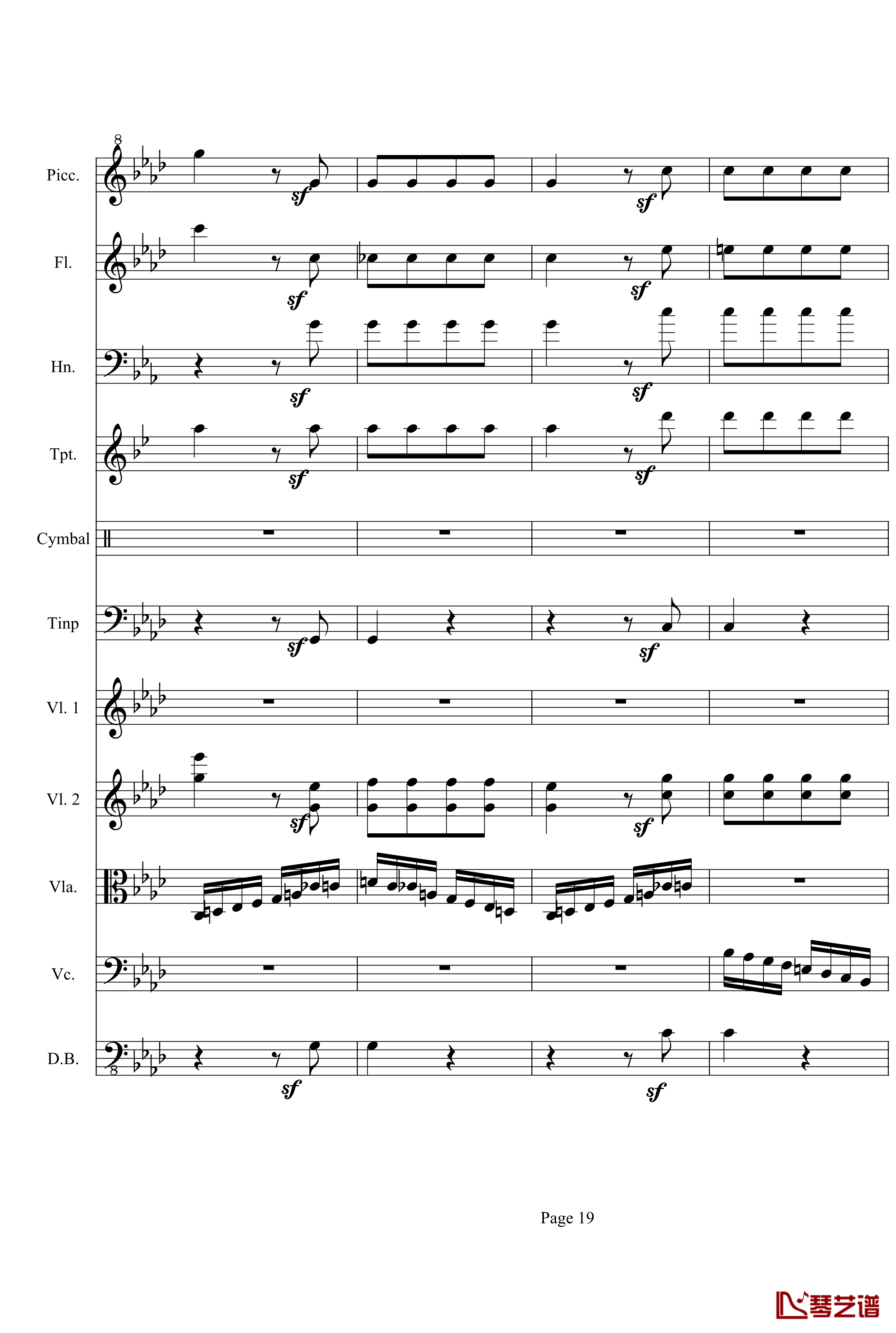 奏鸣曲之交响第23首Ⅲ钢琴谱--贝多芬-beethoven19