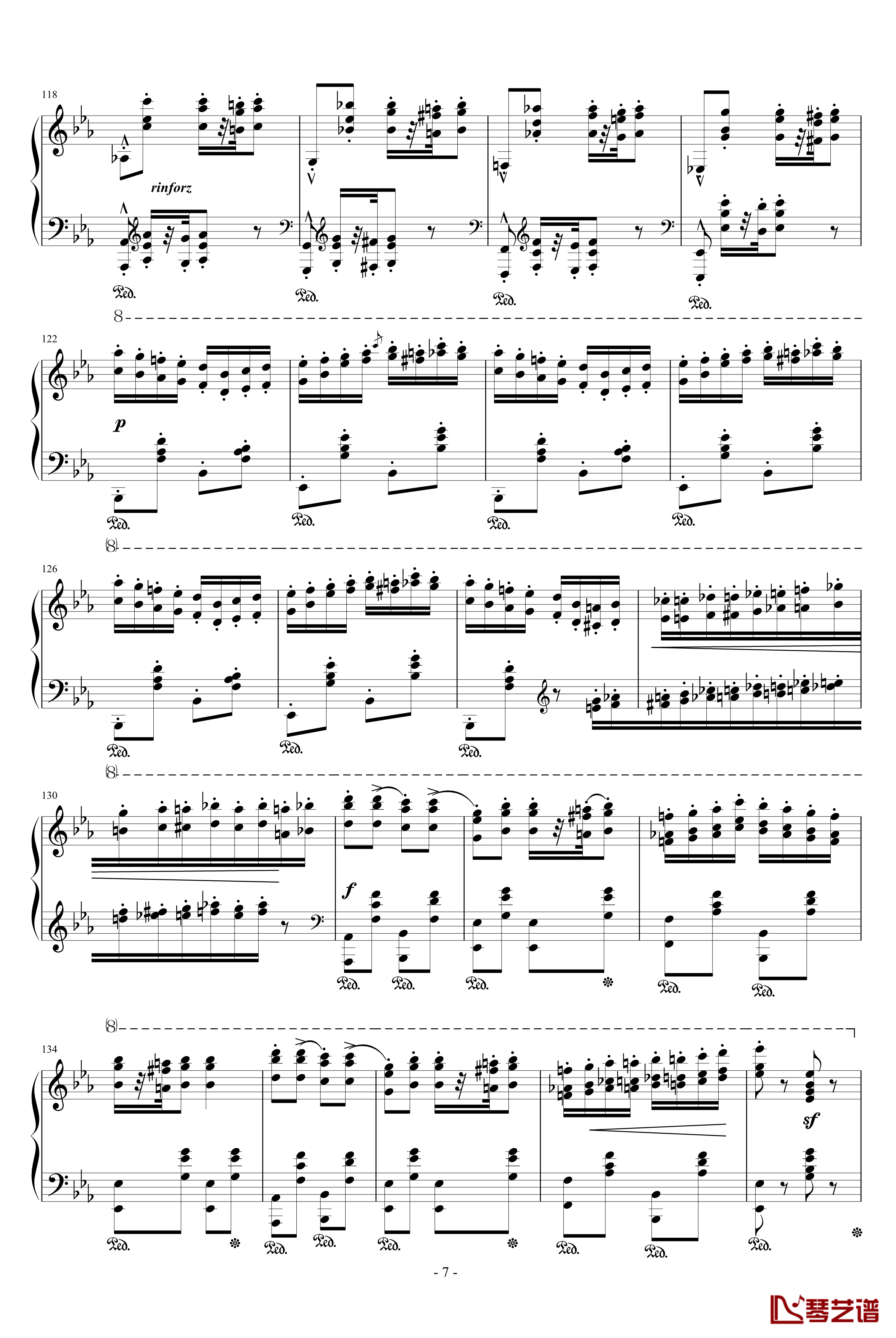 匈牙利狂想曲第9号钢琴谱-19首匈狂里篇幅最浩大、技巧最艰深的作品之一-李斯特7