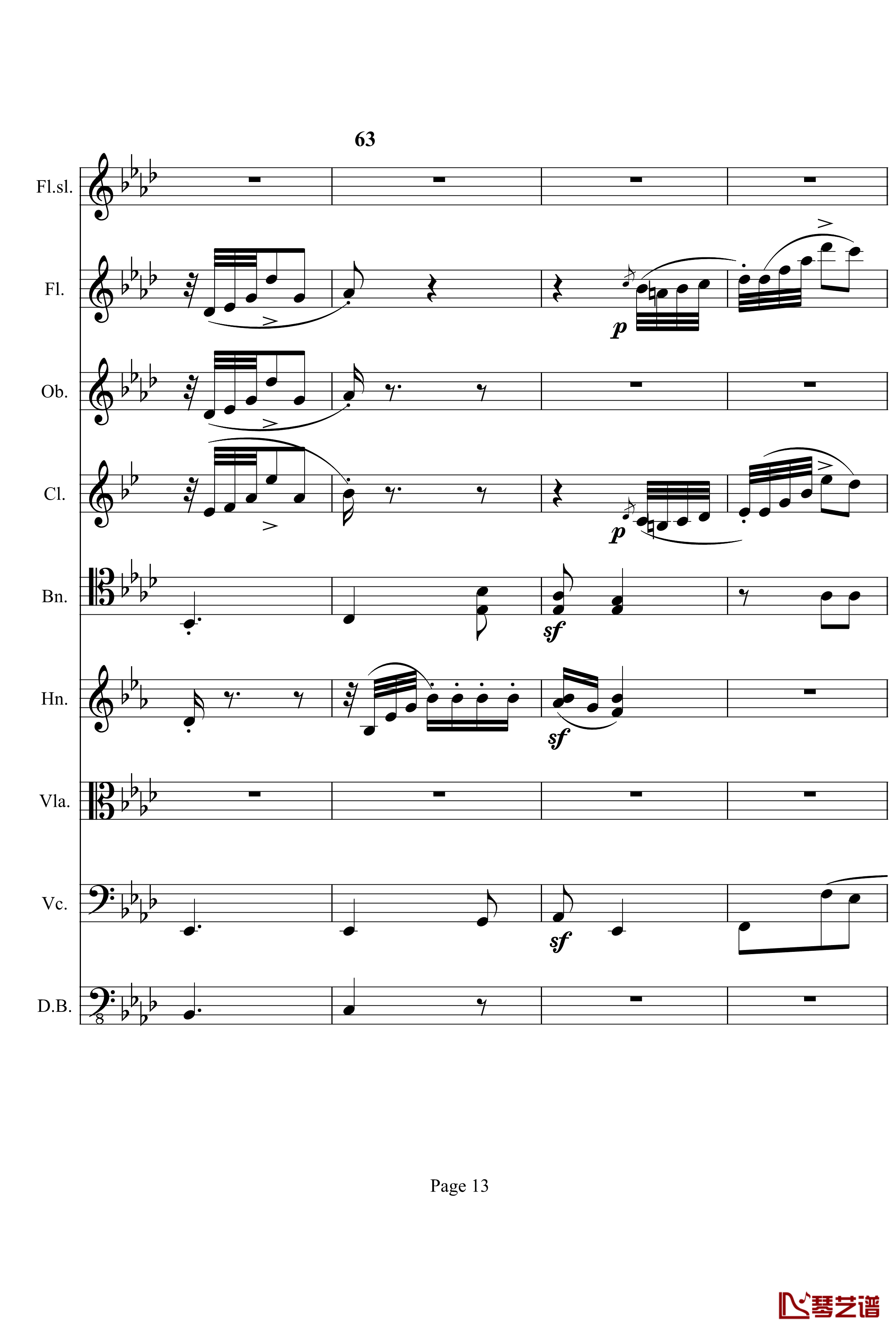奏鸣曲之交响钢琴谱-第12首-Ⅰ-贝多芬-beethoven13