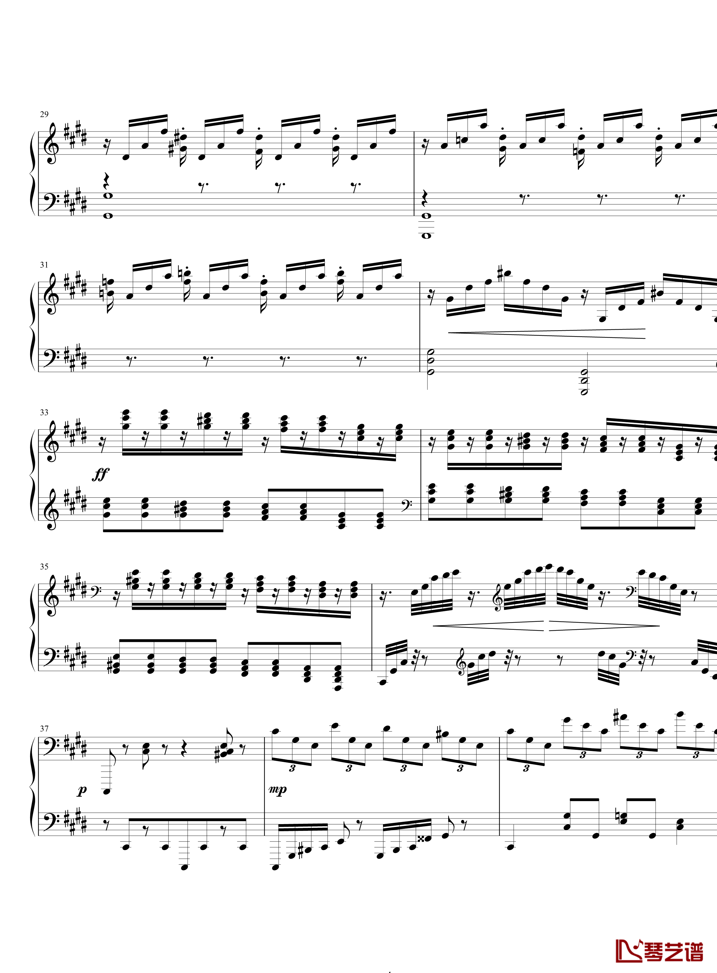 四季严冬练习曲钢琴谱-yutianyue1264