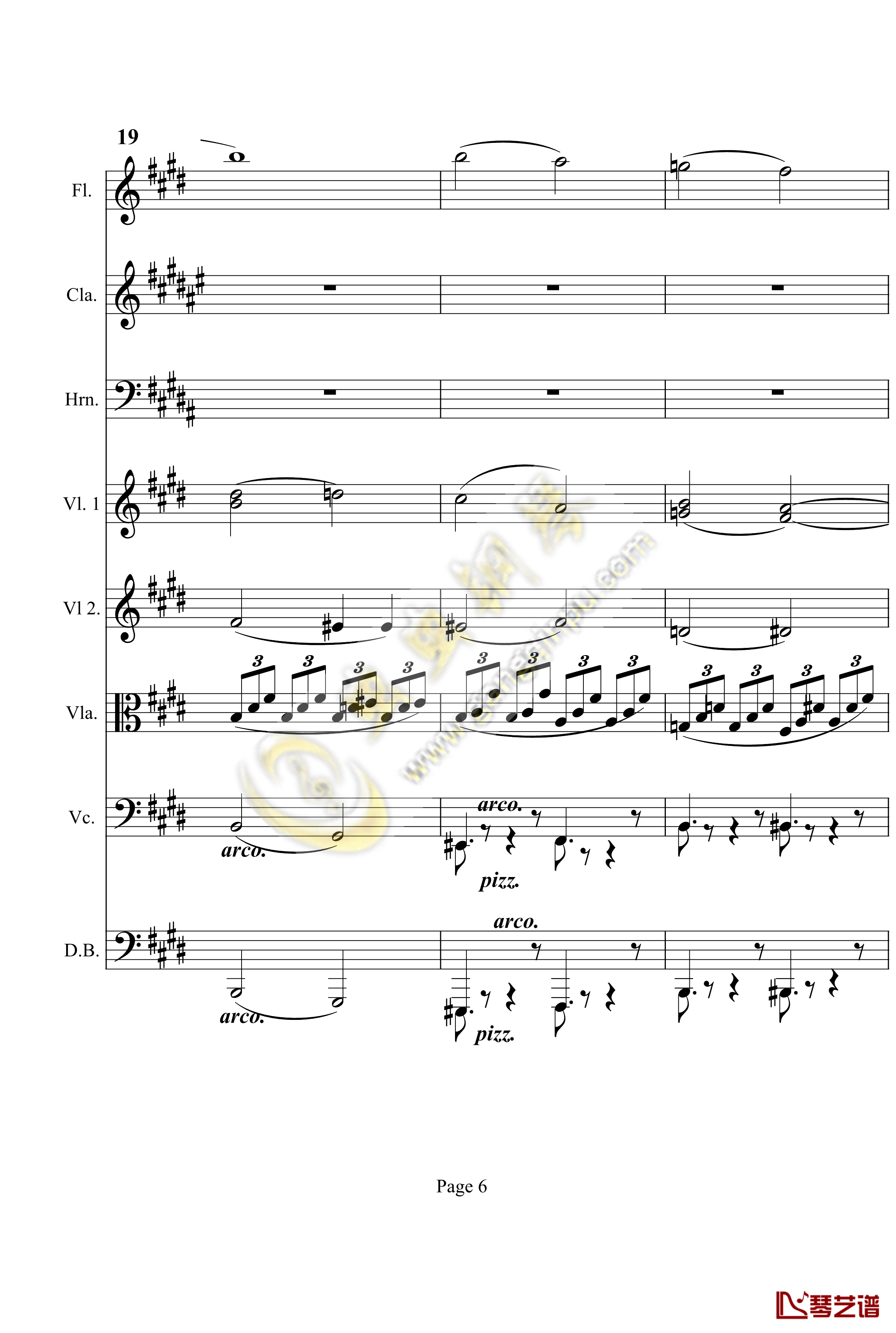 奏鸣曲之交响第14首钢琴谱-贝多芬-beethoven6