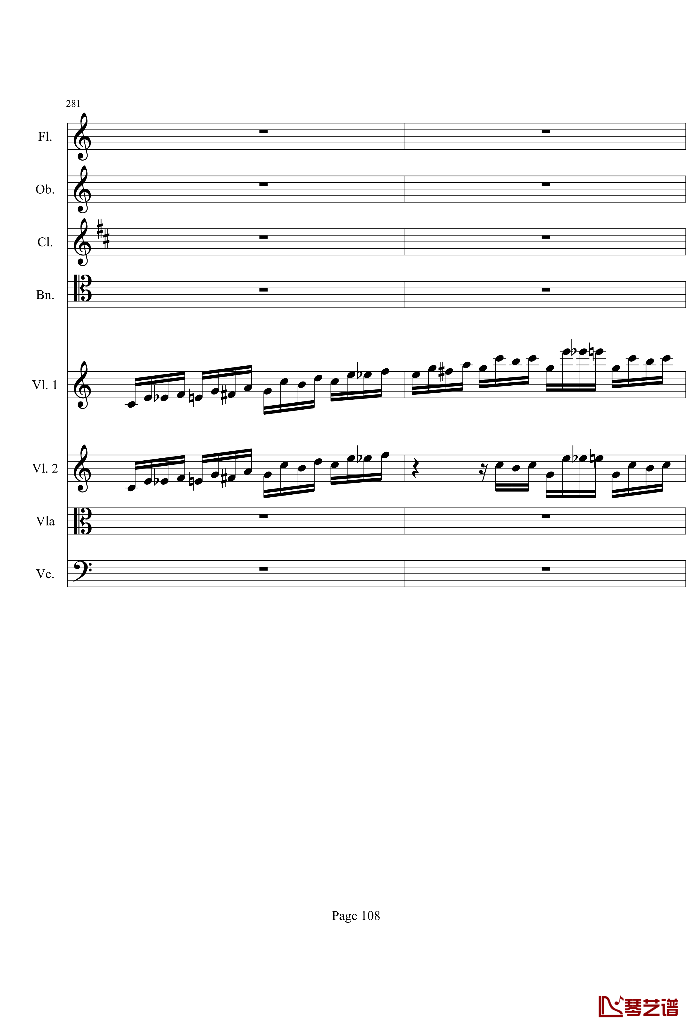 奏鸣曲之交响钢琴谱-第21首-Ⅰ-贝多芬-beethoven108