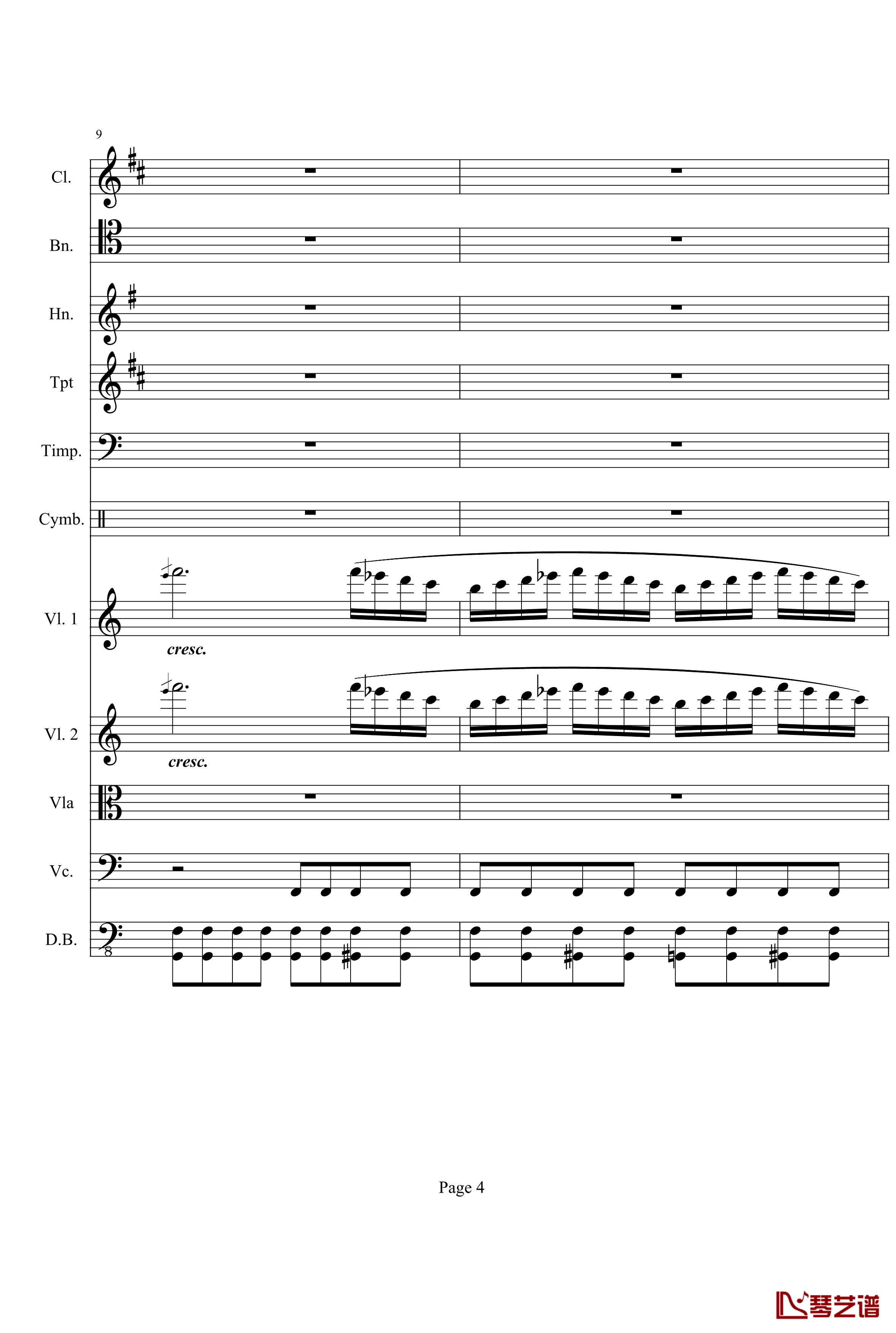 奏鸣曲之交响钢琴谱-第21-Ⅰ-贝多芬-beethoven4