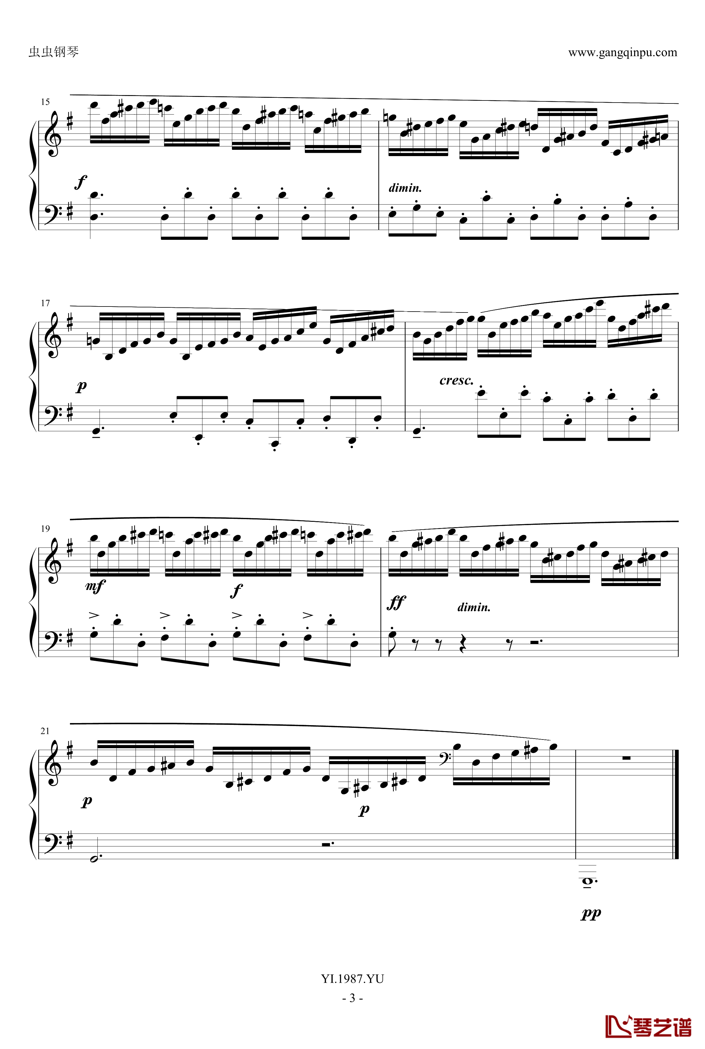 练习曲No.24钢琴谱-克拉莫3