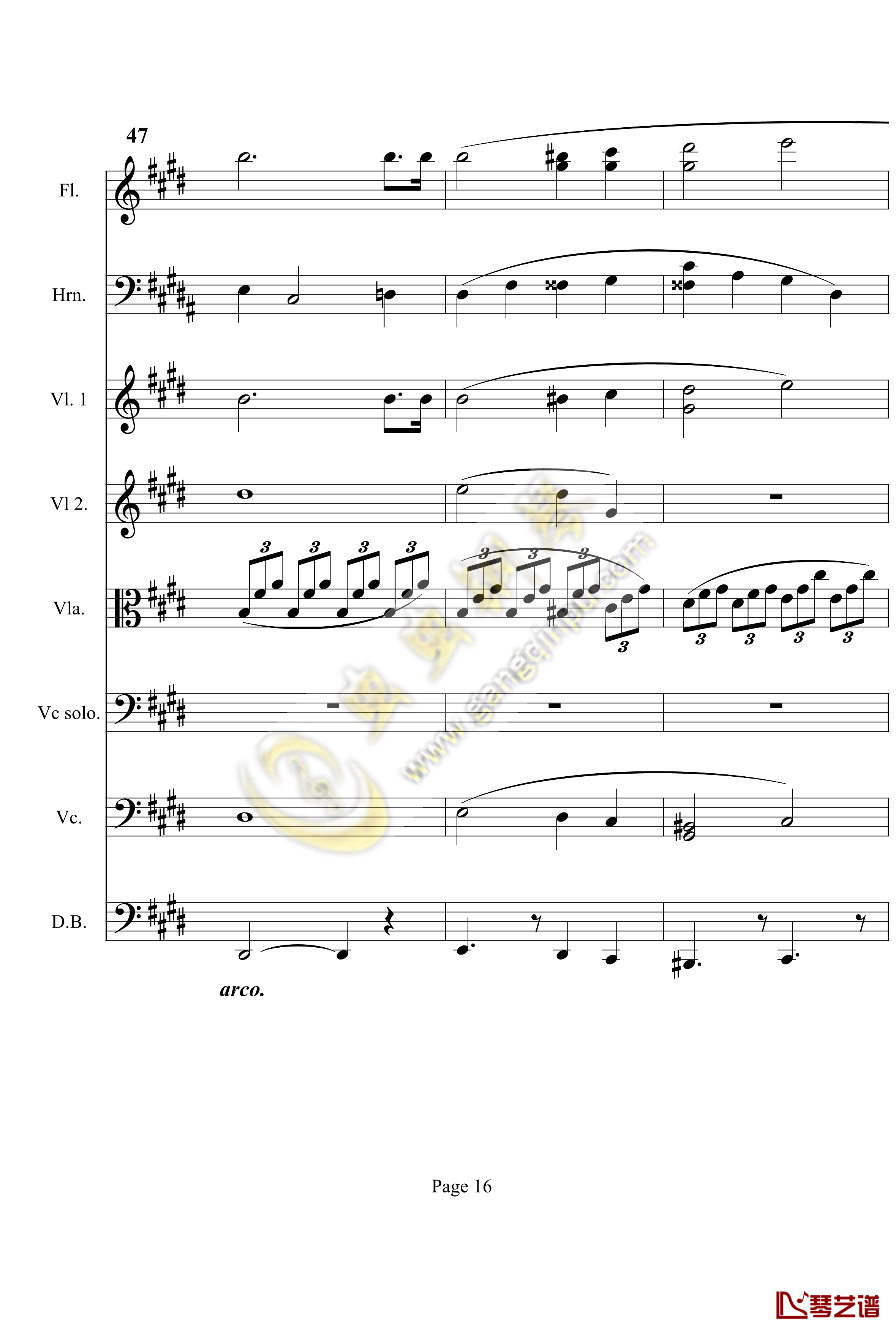 奏鸣曲之交响第14首钢琴谱-贝多芬-beethoven16