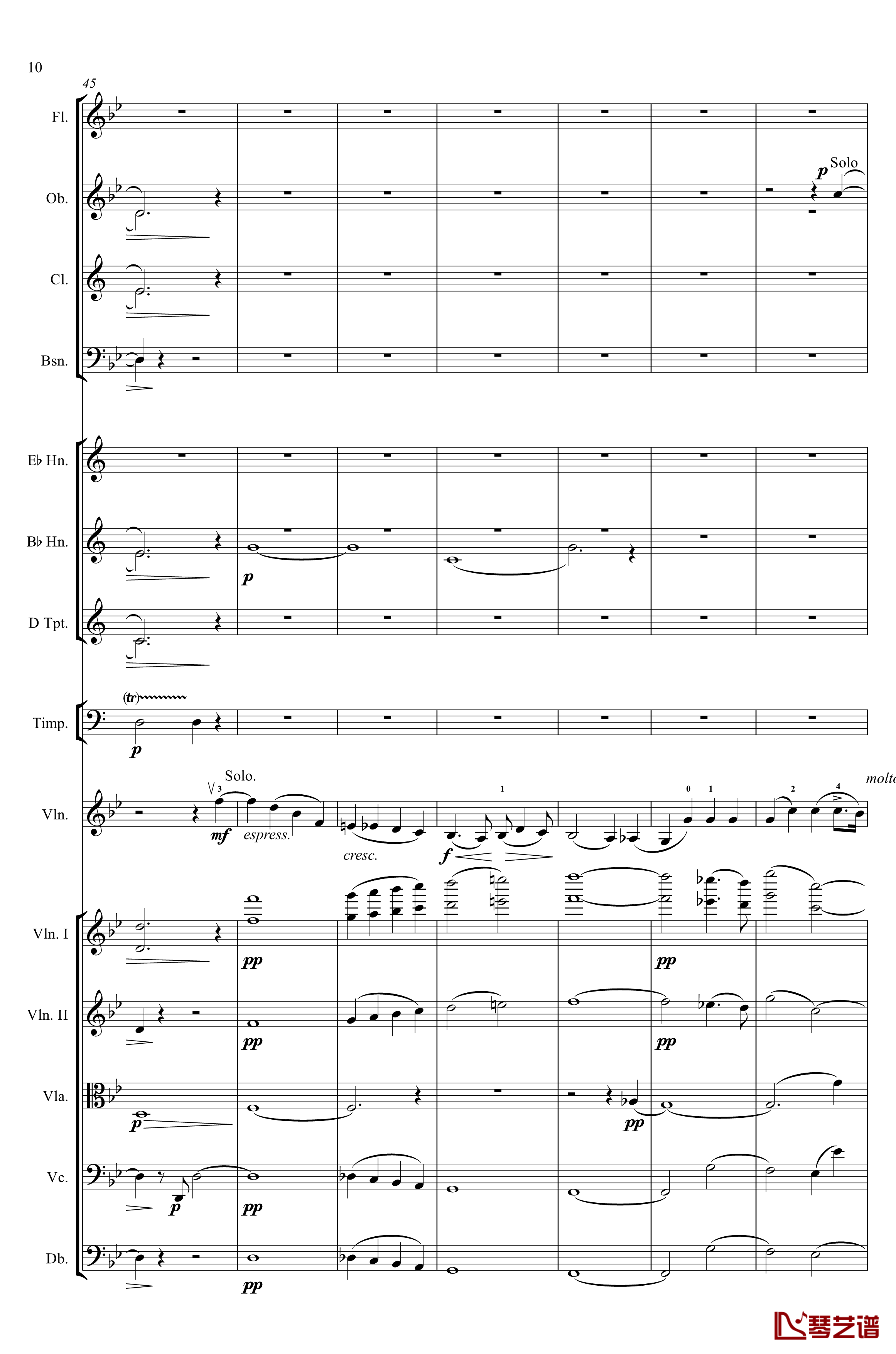 g小调第1小提琴协奏曲Op.26钢琴谱-第一乐章-Max Bruch10