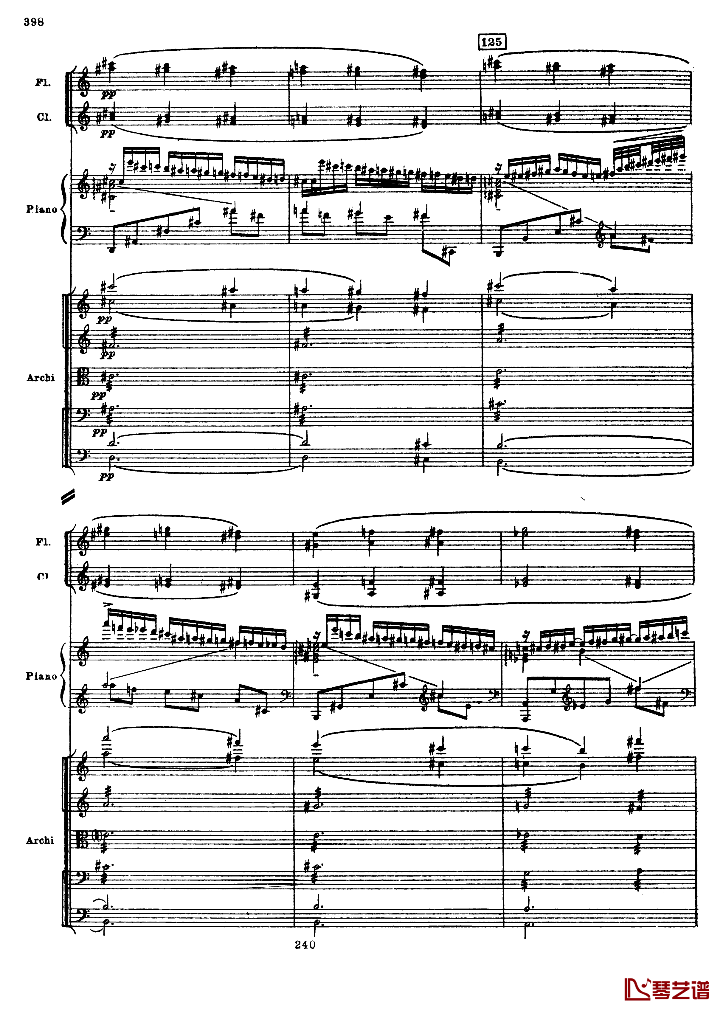 普罗科菲耶夫第三钢琴协奏曲钢琴谱-总谱-普罗科非耶夫130
