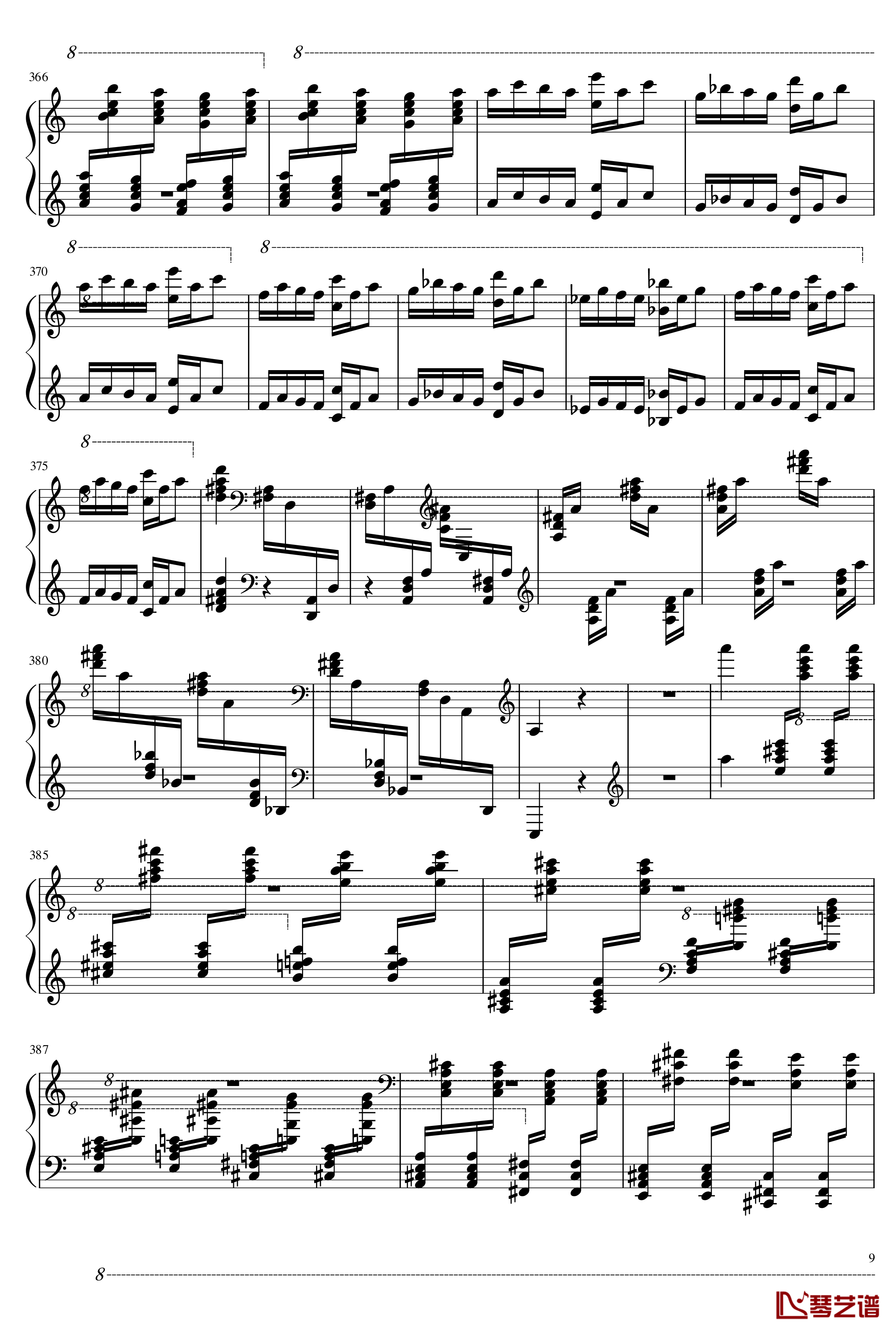 Rhapsody on a Theme of Paganini-马克西姆-Maksim·Mrvica-钢琴谱9