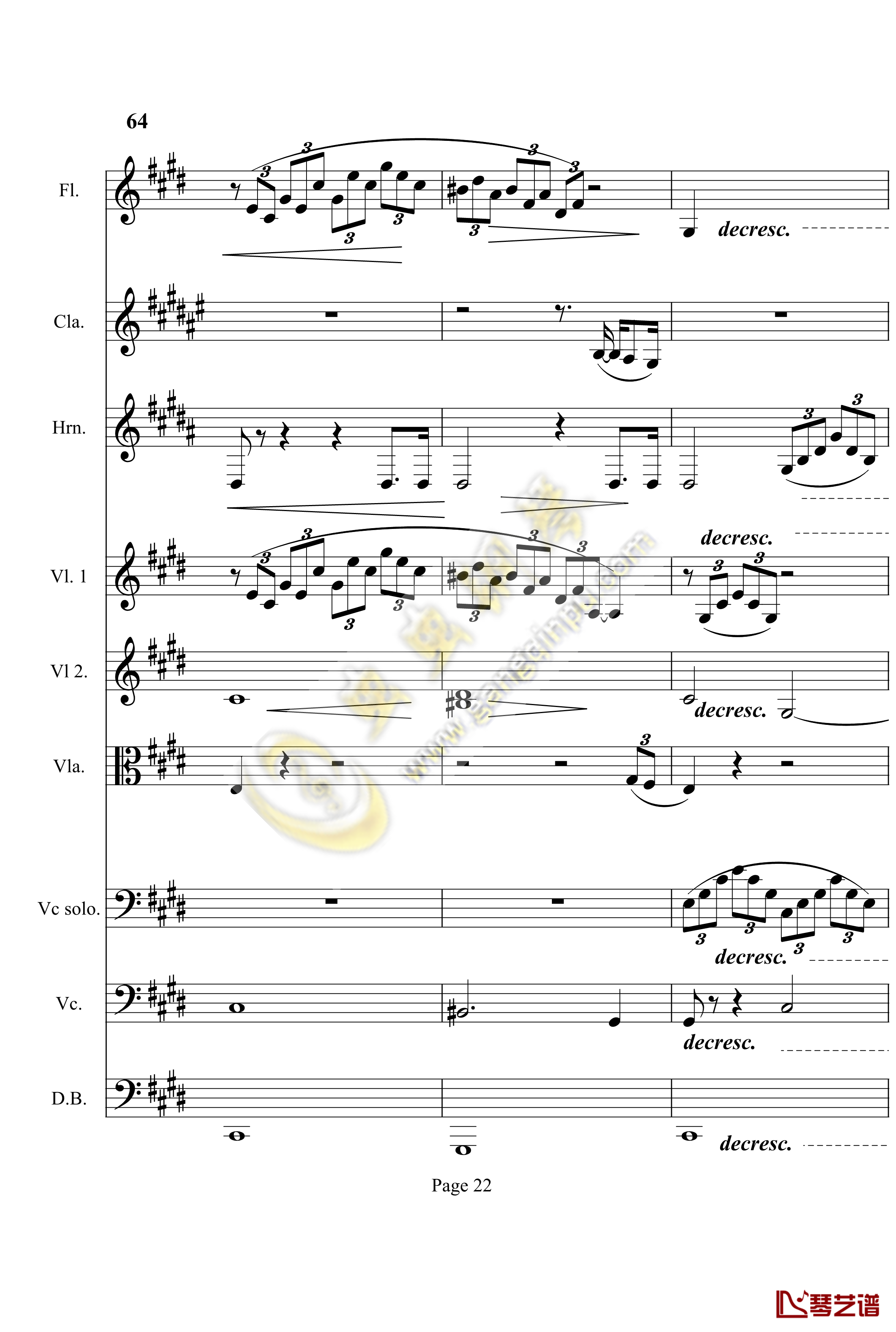 奏鸣曲之交响第14首钢琴谱-贝多芬-beethoven22