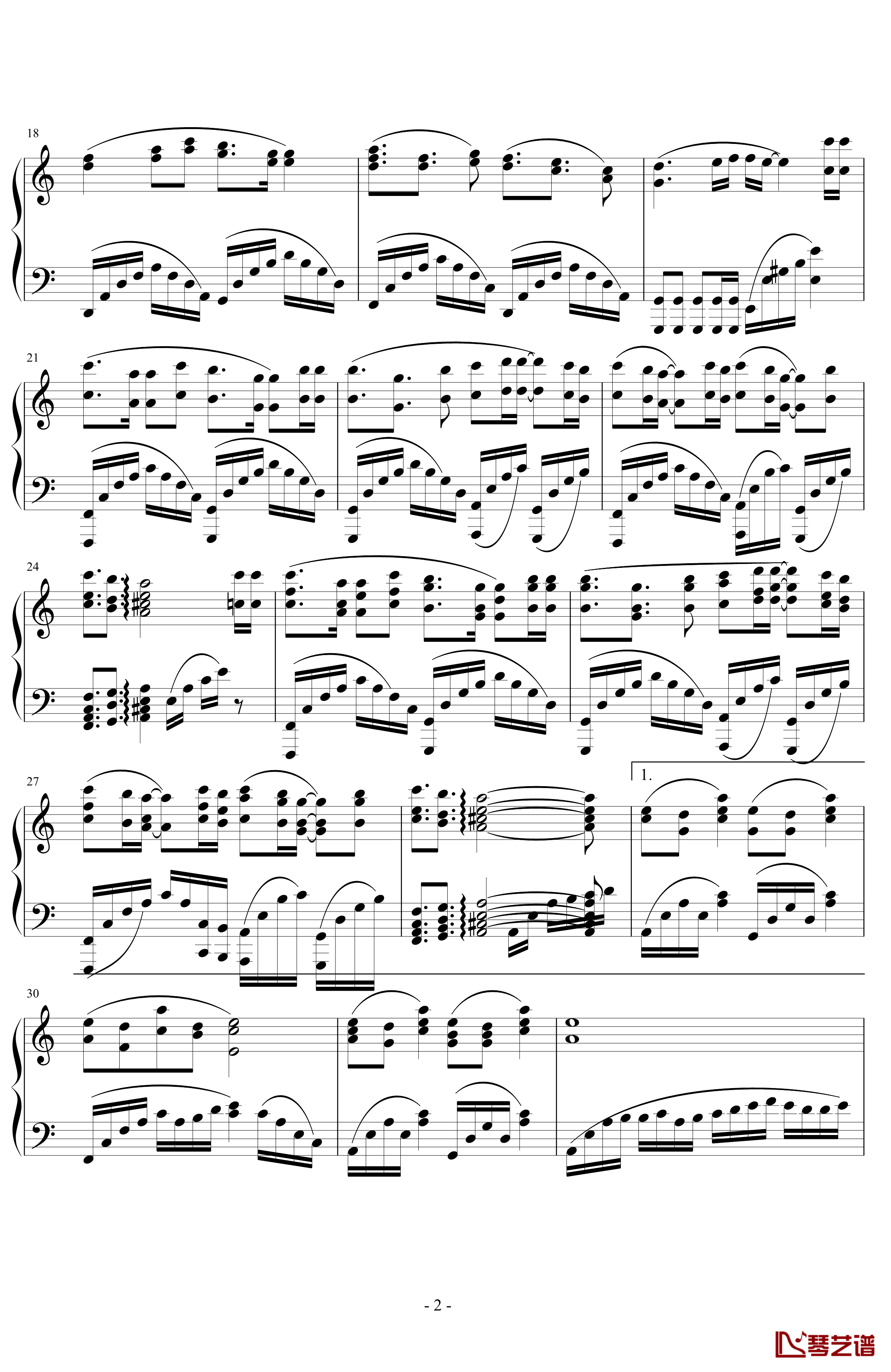 刺鸟钢琴谱-飞儿乐团2