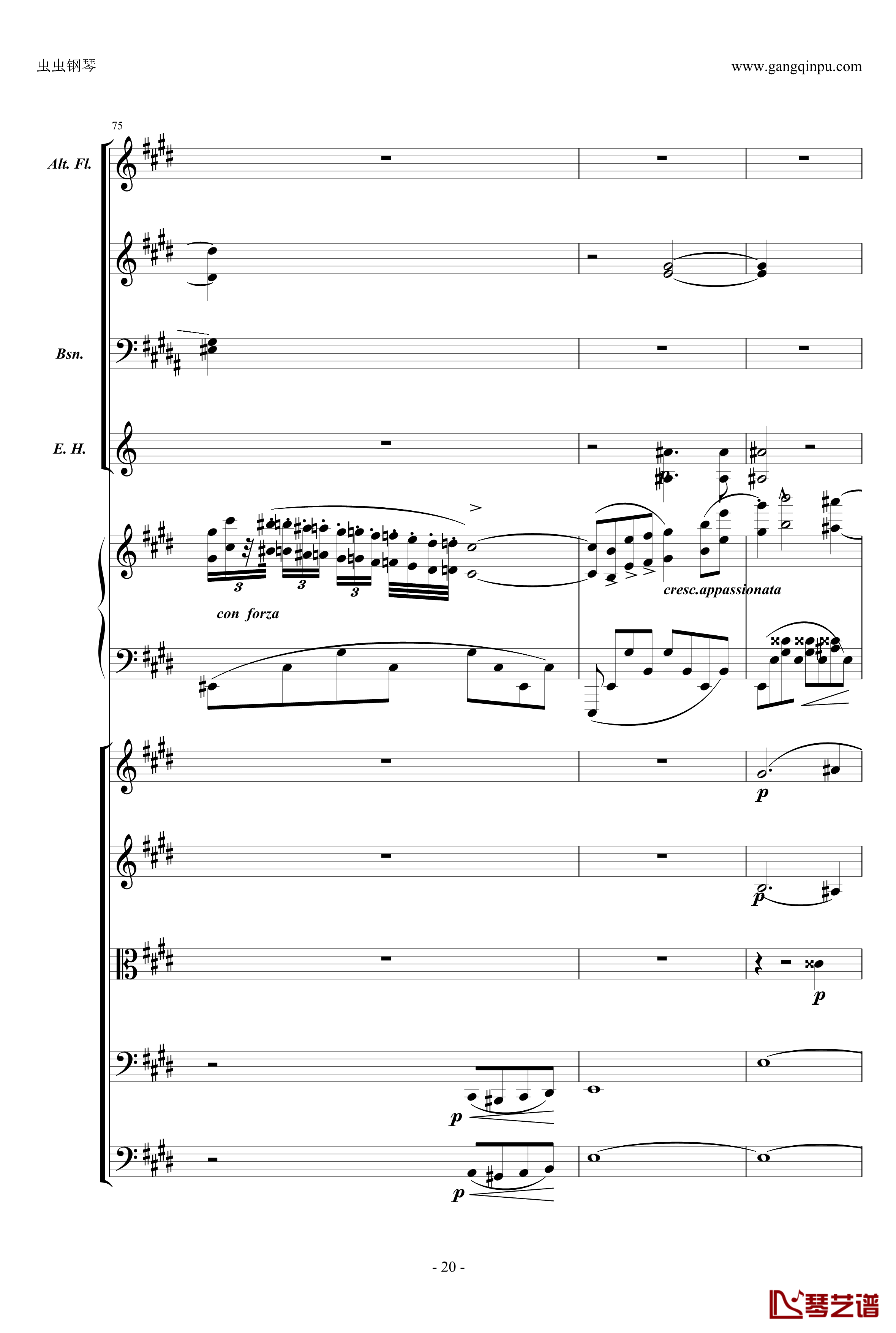 萧邦第一钢琴协奏曲第二乐章钢琴谱-肖邦-chopin20