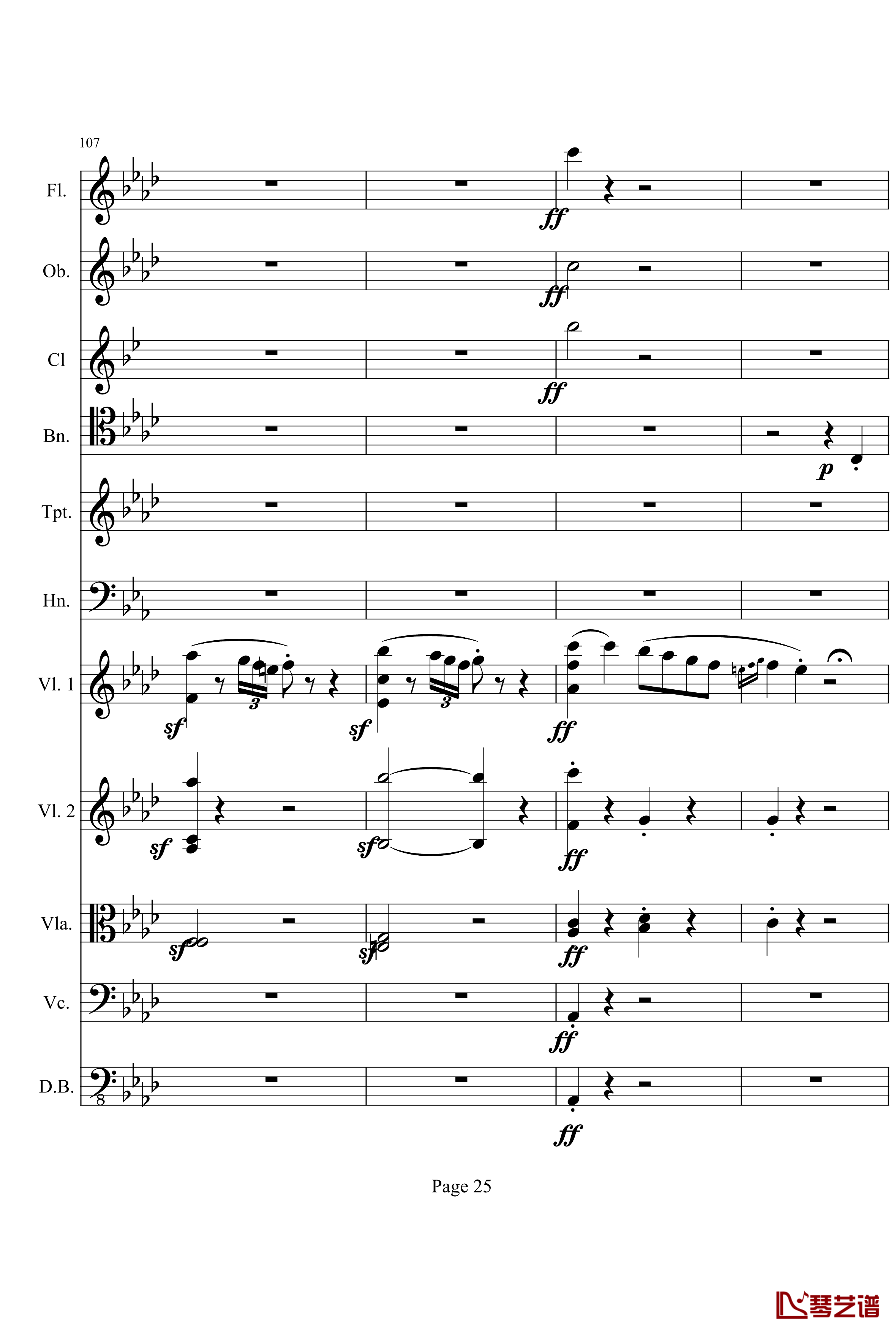 奏鸣曲之交响钢琴谱-第1首-Ⅰ-贝多芬-beethoven25
