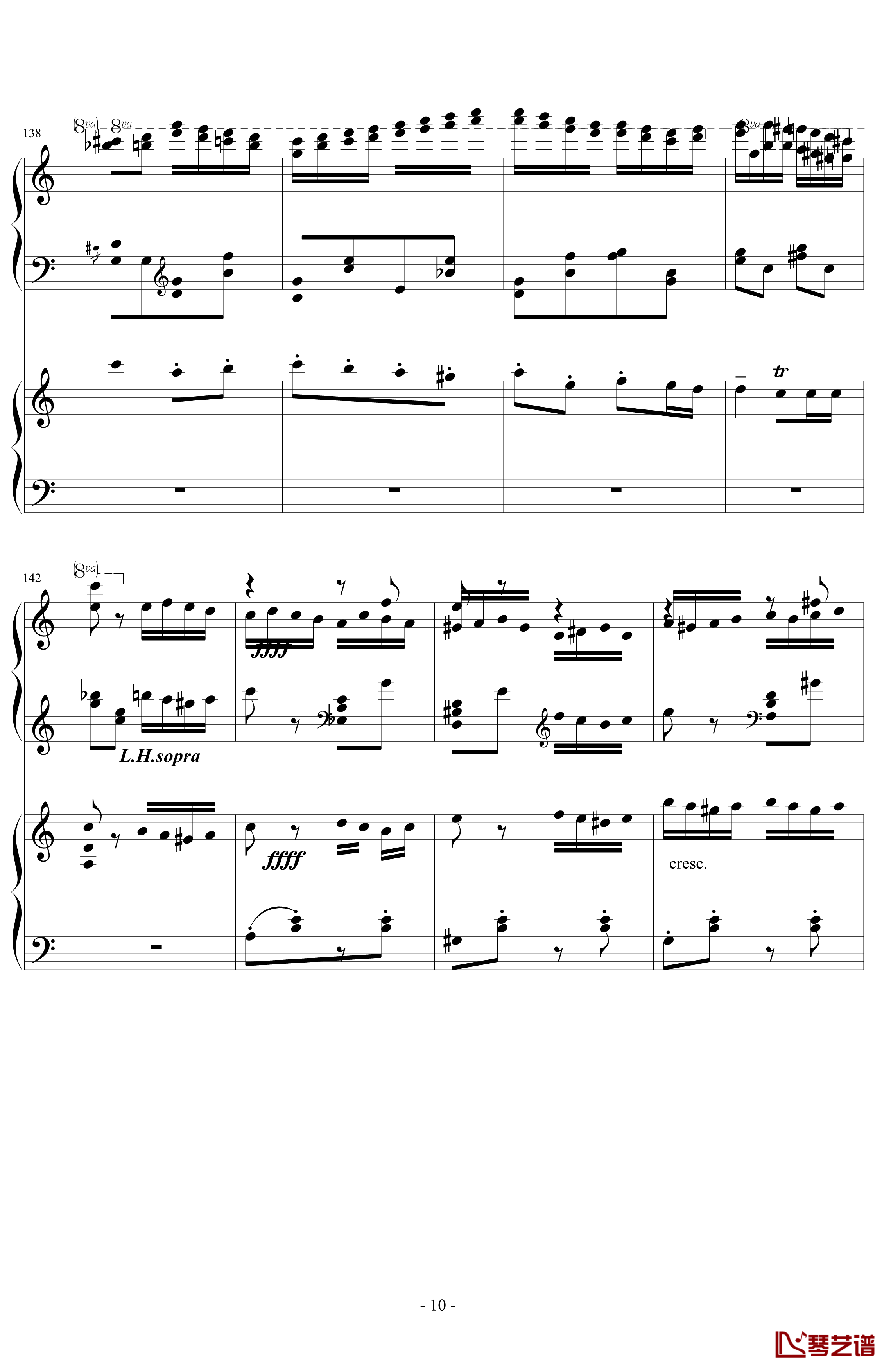 一首土耳其写出人的一生钢琴谱-莫扎特10