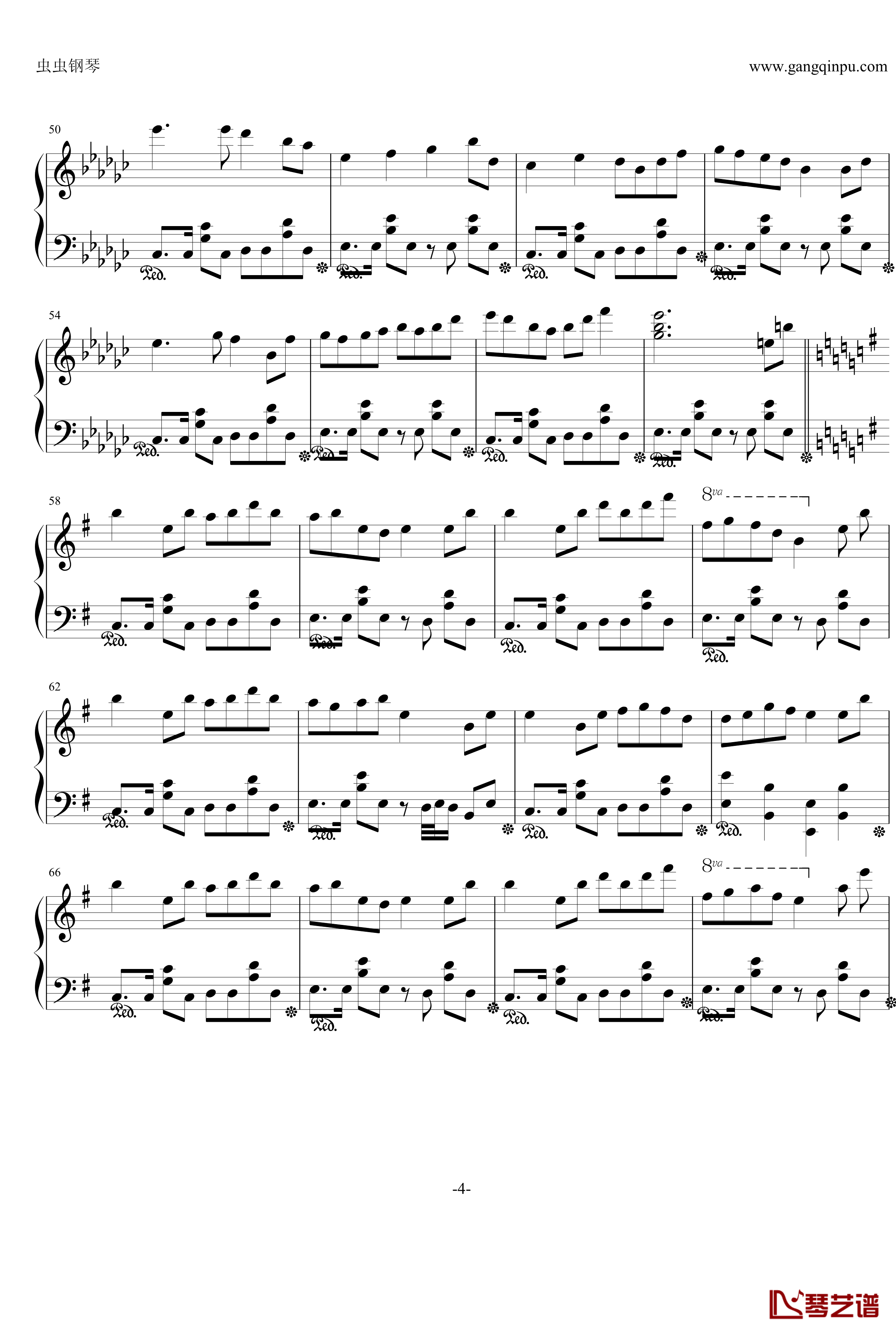 番凩钢琴谱-MEIKO-12539KAITO-初音未来4