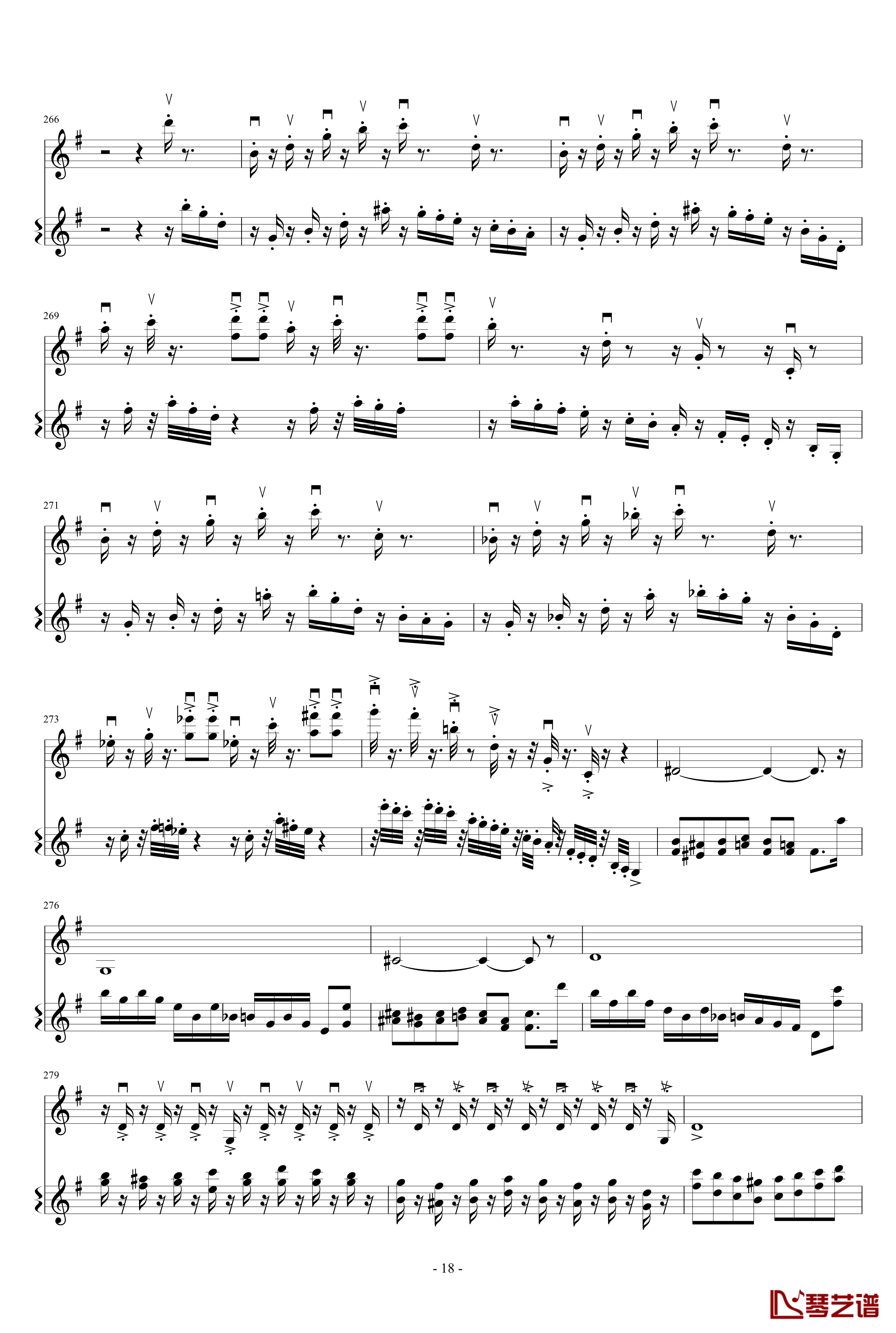 意大利国歌变奏曲钢琴谱-只修改了一个音-DXF18