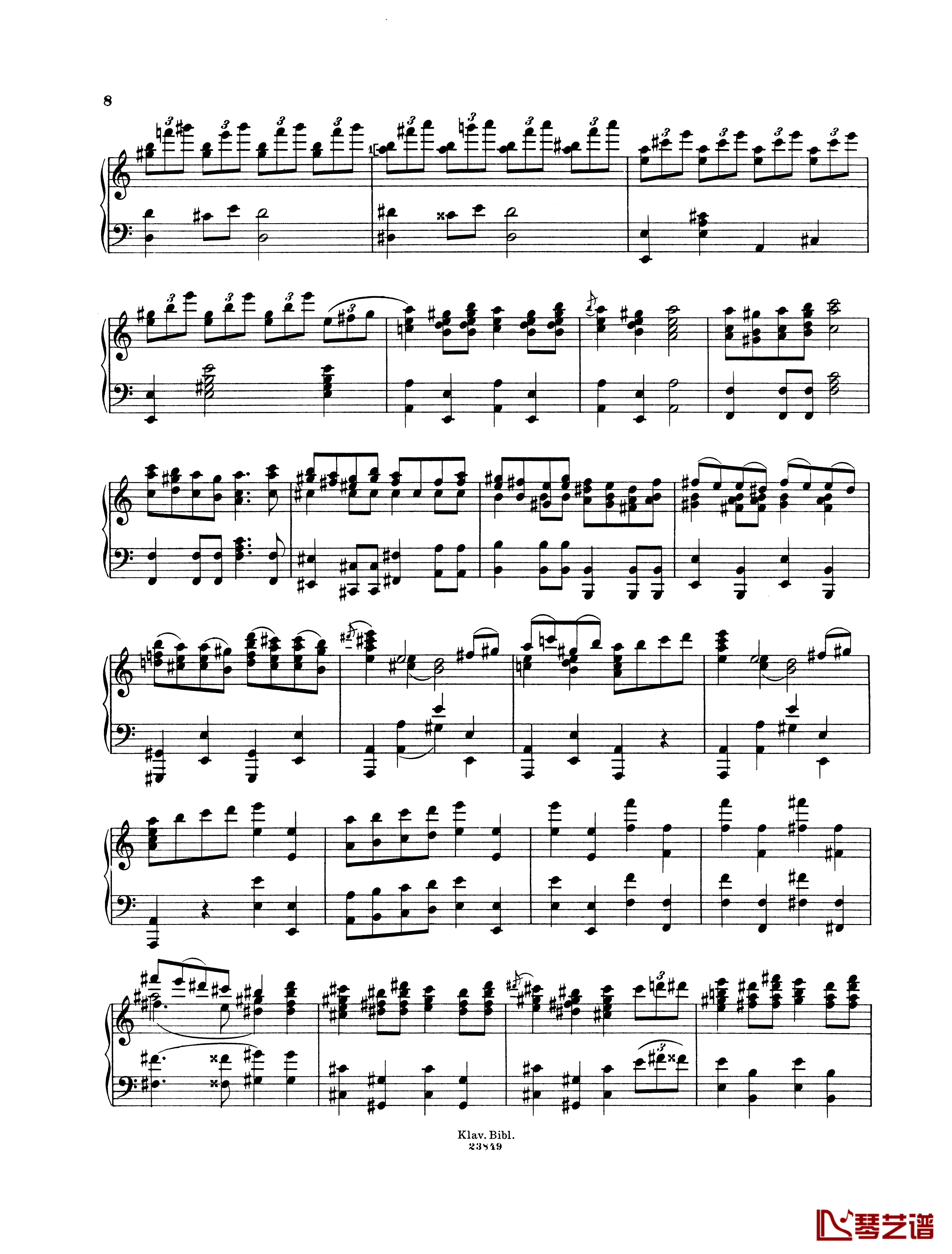 拉科西进行曲 Op.24钢琴谱-柏辽兹6