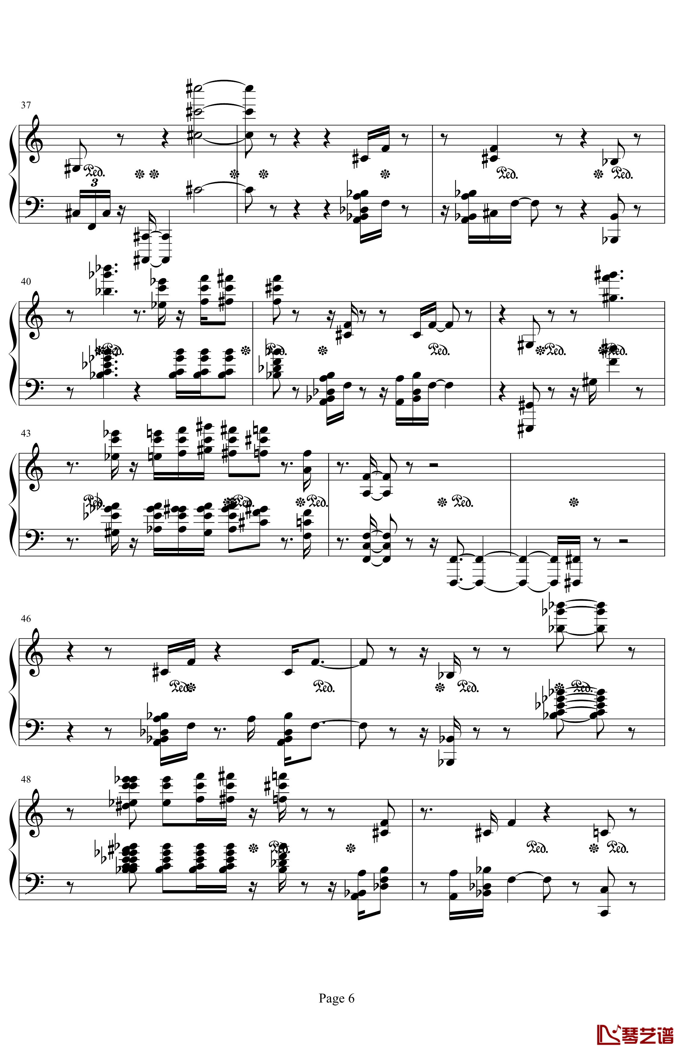 肖邦第二诙谐曲钢琴谱-肖邦-chopin6