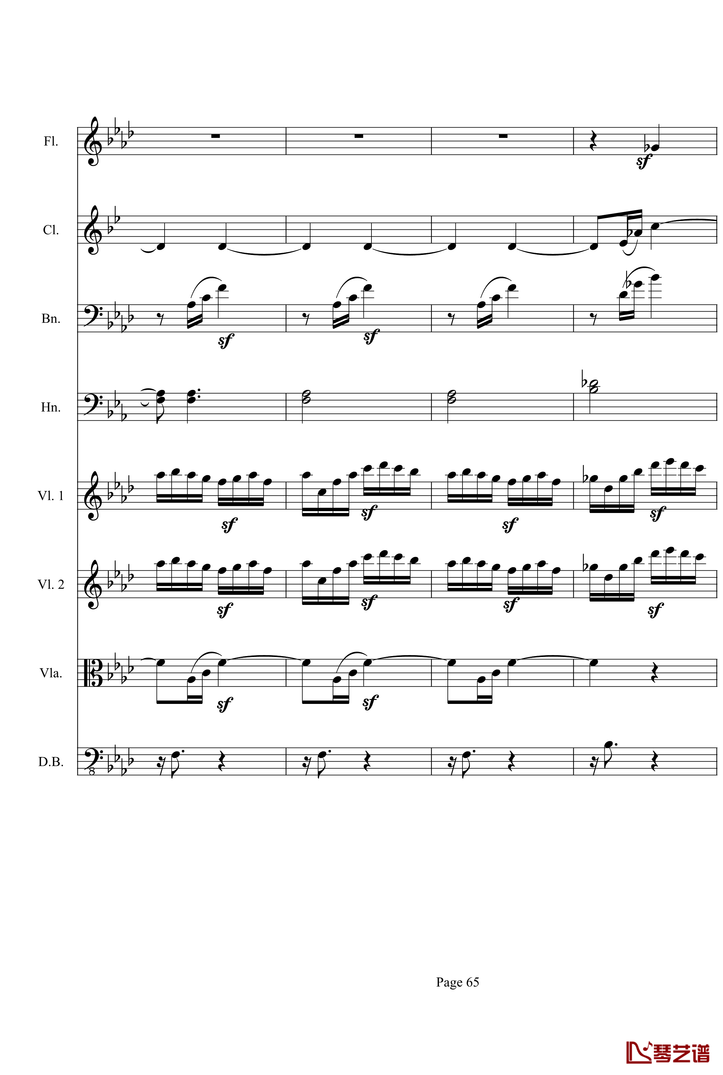 奏鸣曲之交响第23首Ⅲ钢琴谱--贝多芬-beethoven65