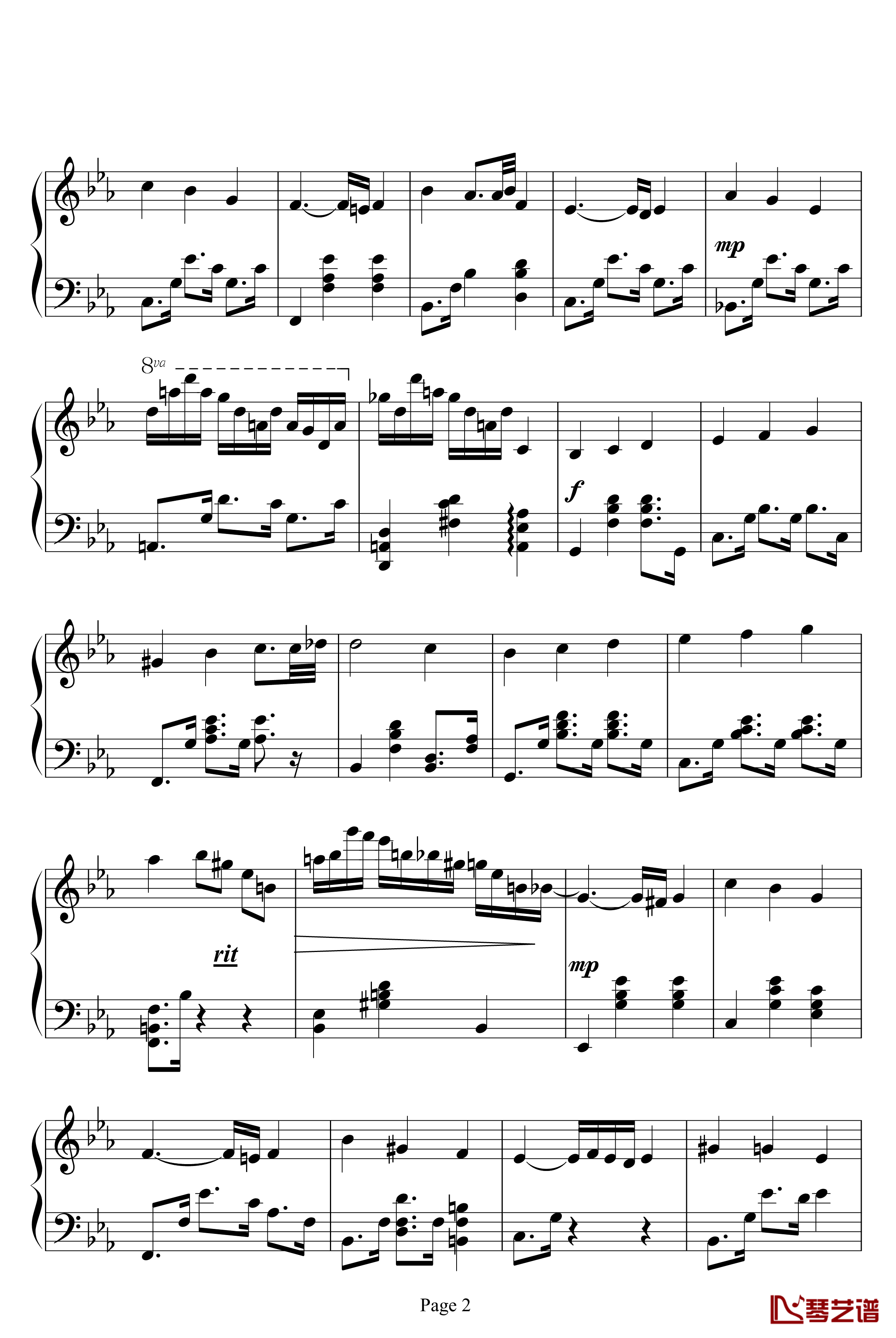 Magic Waltz钢琴谱-海上钢琴师2