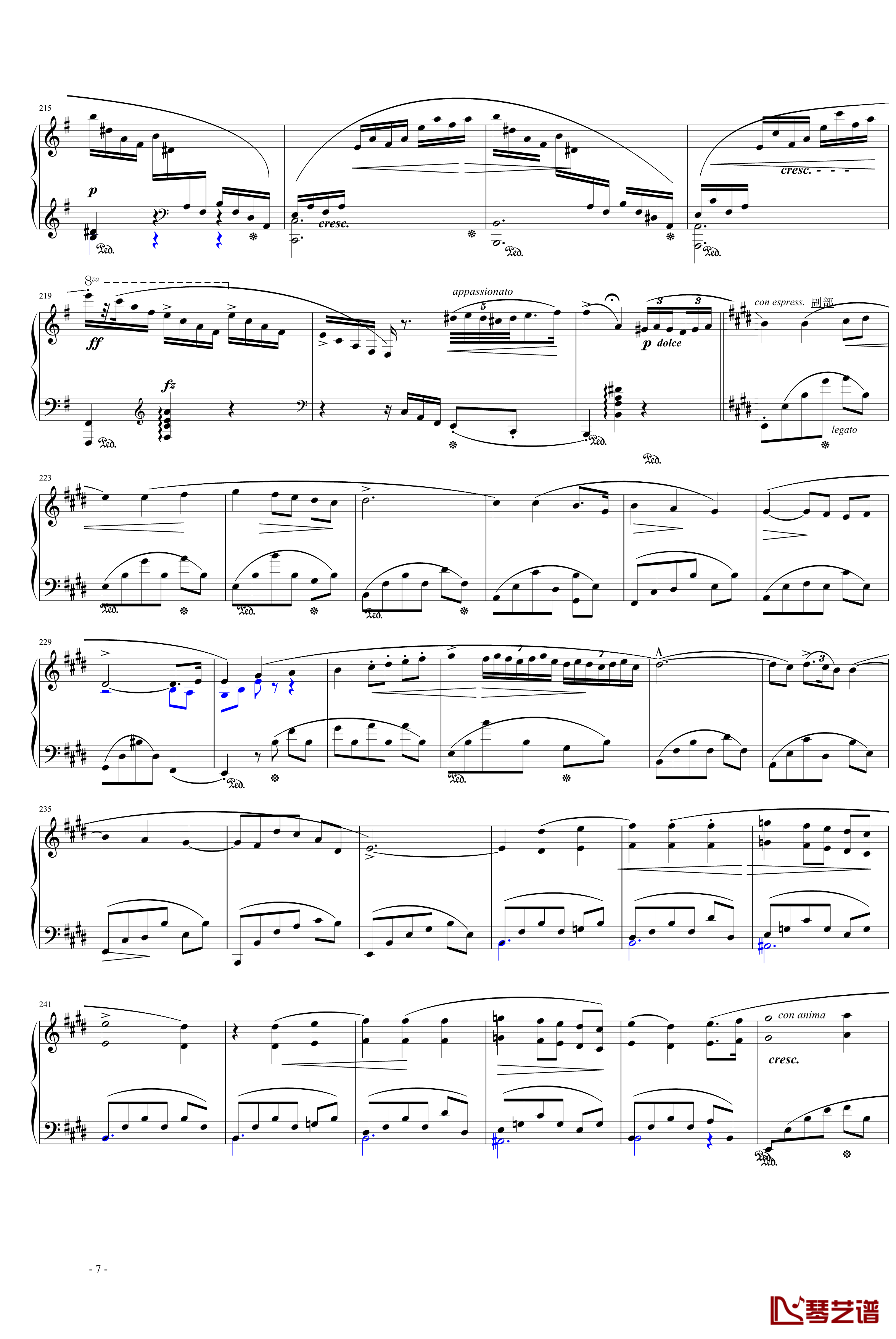 e小调第一钢琴协奏曲第一乐章钢琴谱-肖邦-chopin7