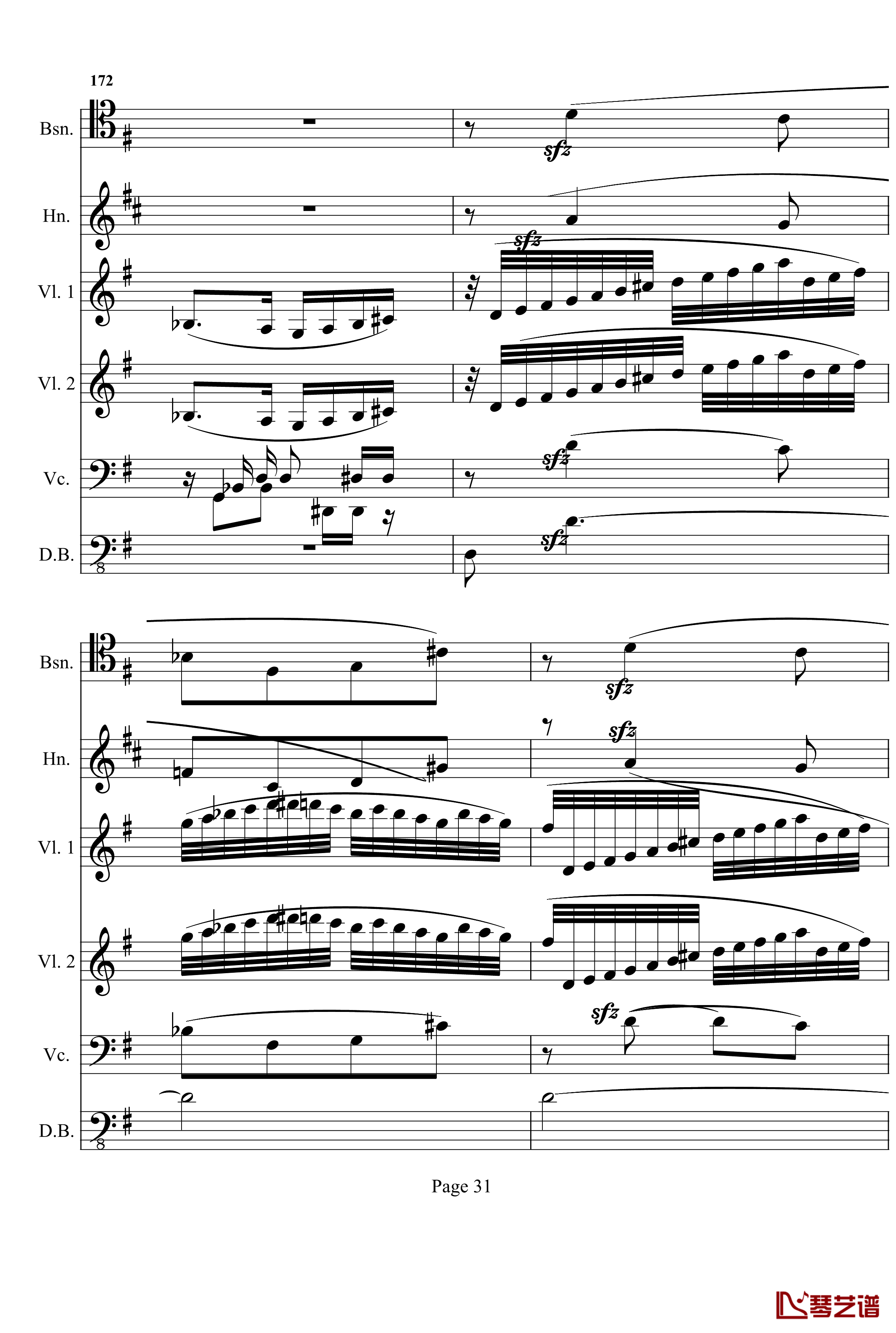 奏鸣曲之交响钢琴谱- 第十首-Ⅰ-贝多芬-beethoven31