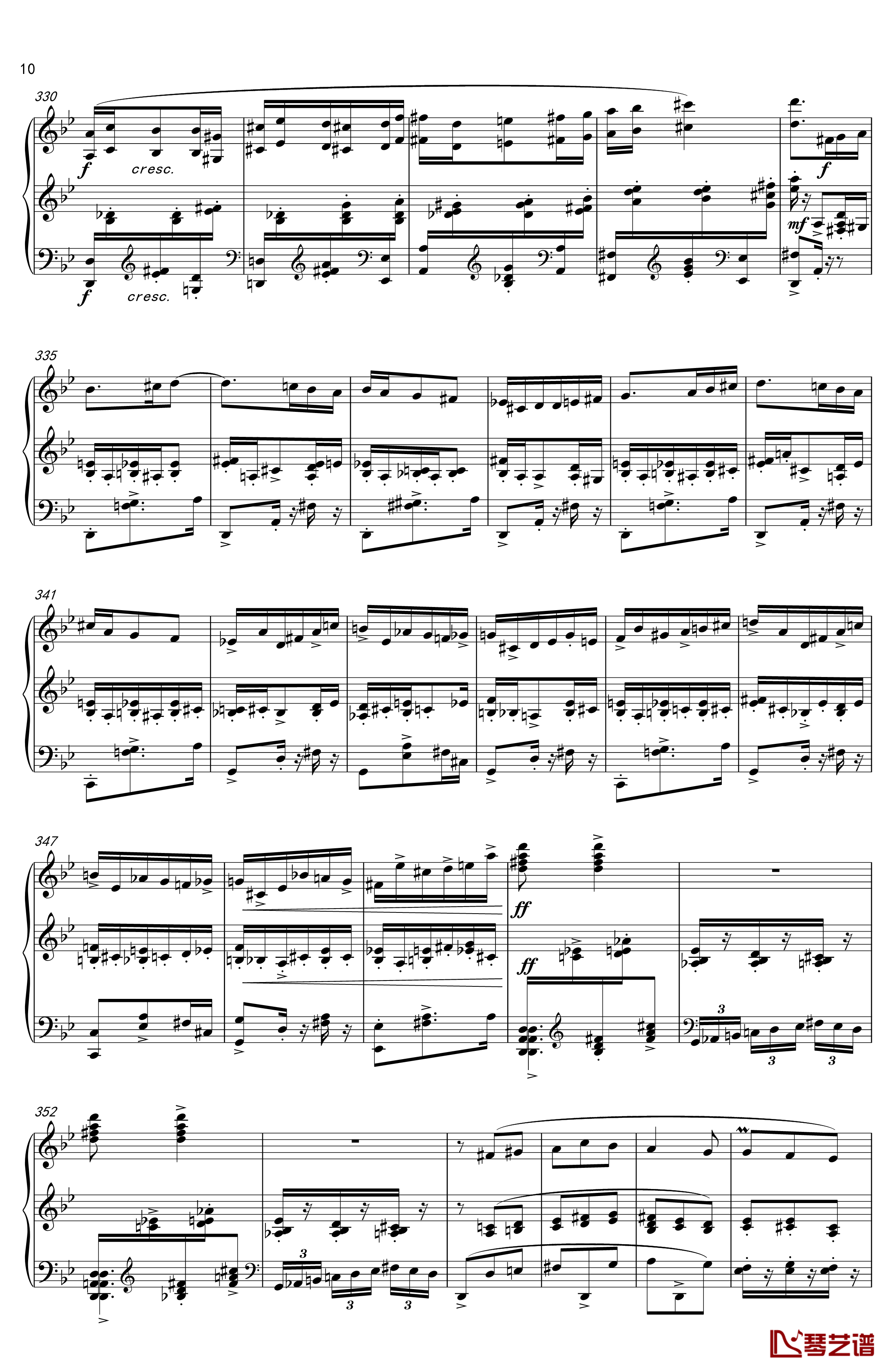 阿尔贝尼兹主题狂想曲钢琴谱-清代皇帝10