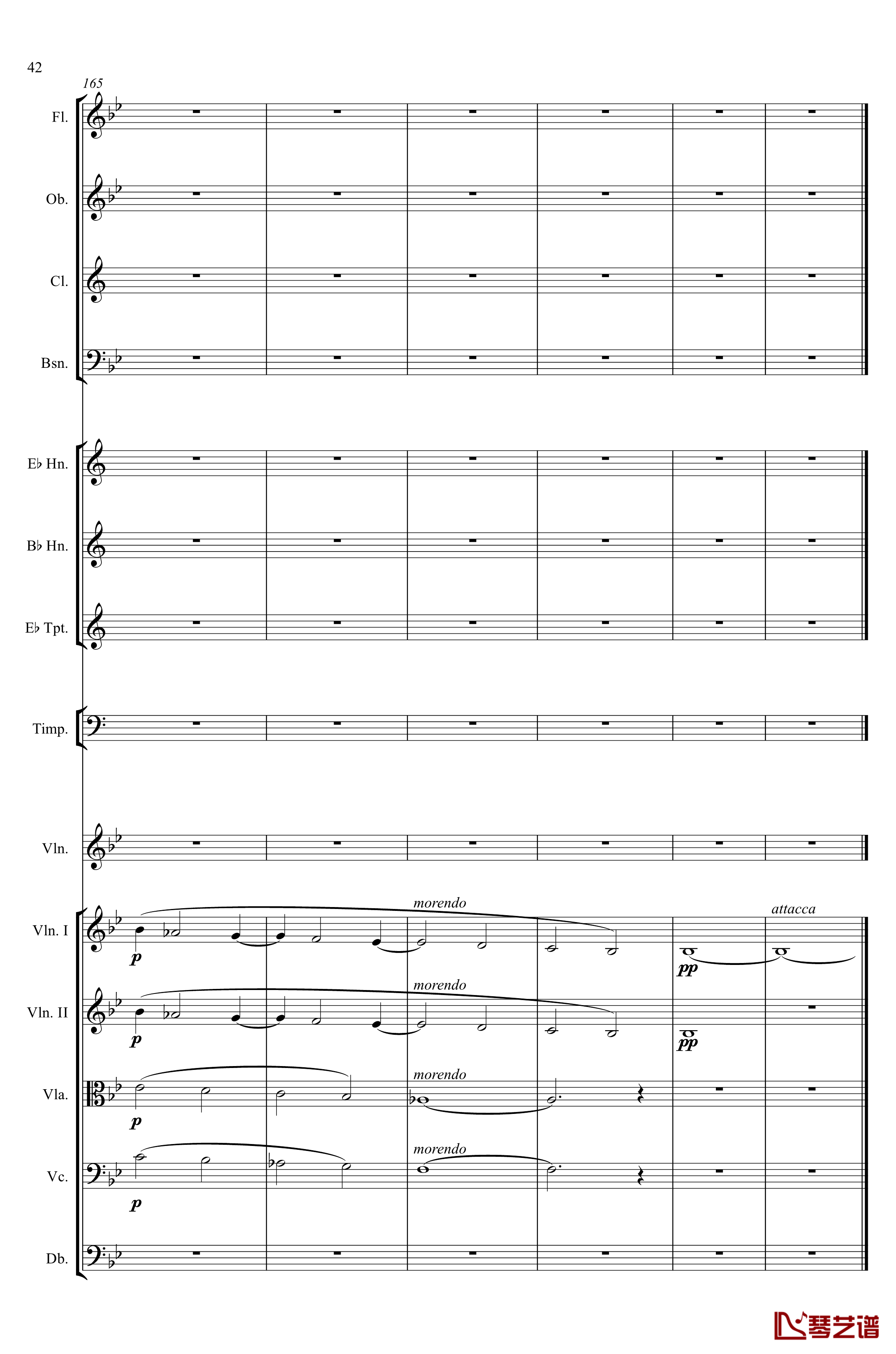 g小调第1小提琴协奏曲Op.26钢琴谱-第一乐章-Max Bruch42