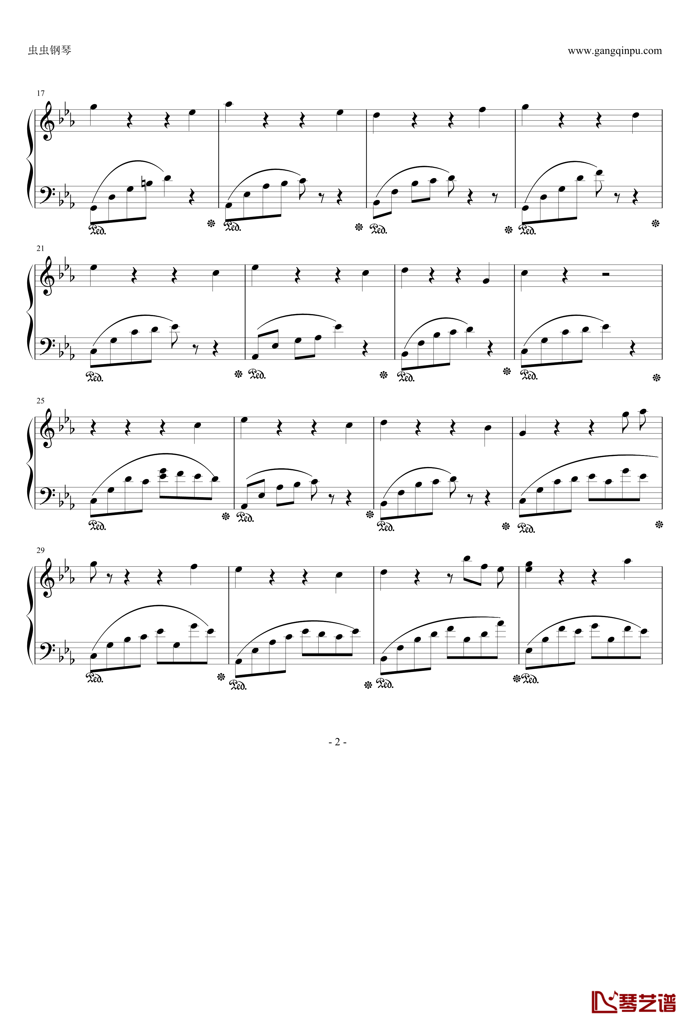 川止于海钢琴谱-黑白的格调1-yuanyutao19972