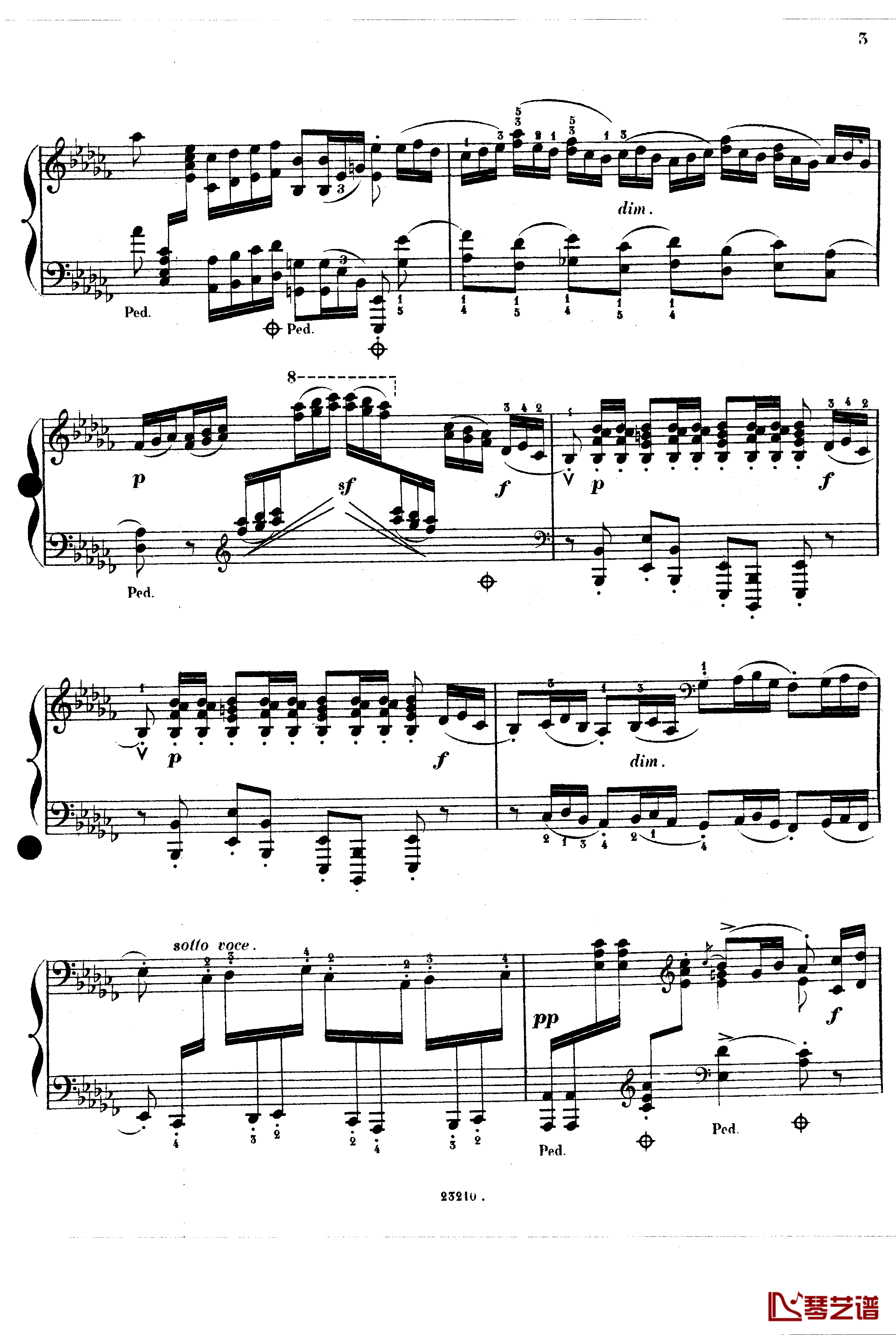 加沃特舞曲Op.14钢琴谱-斯甘巴蒂2