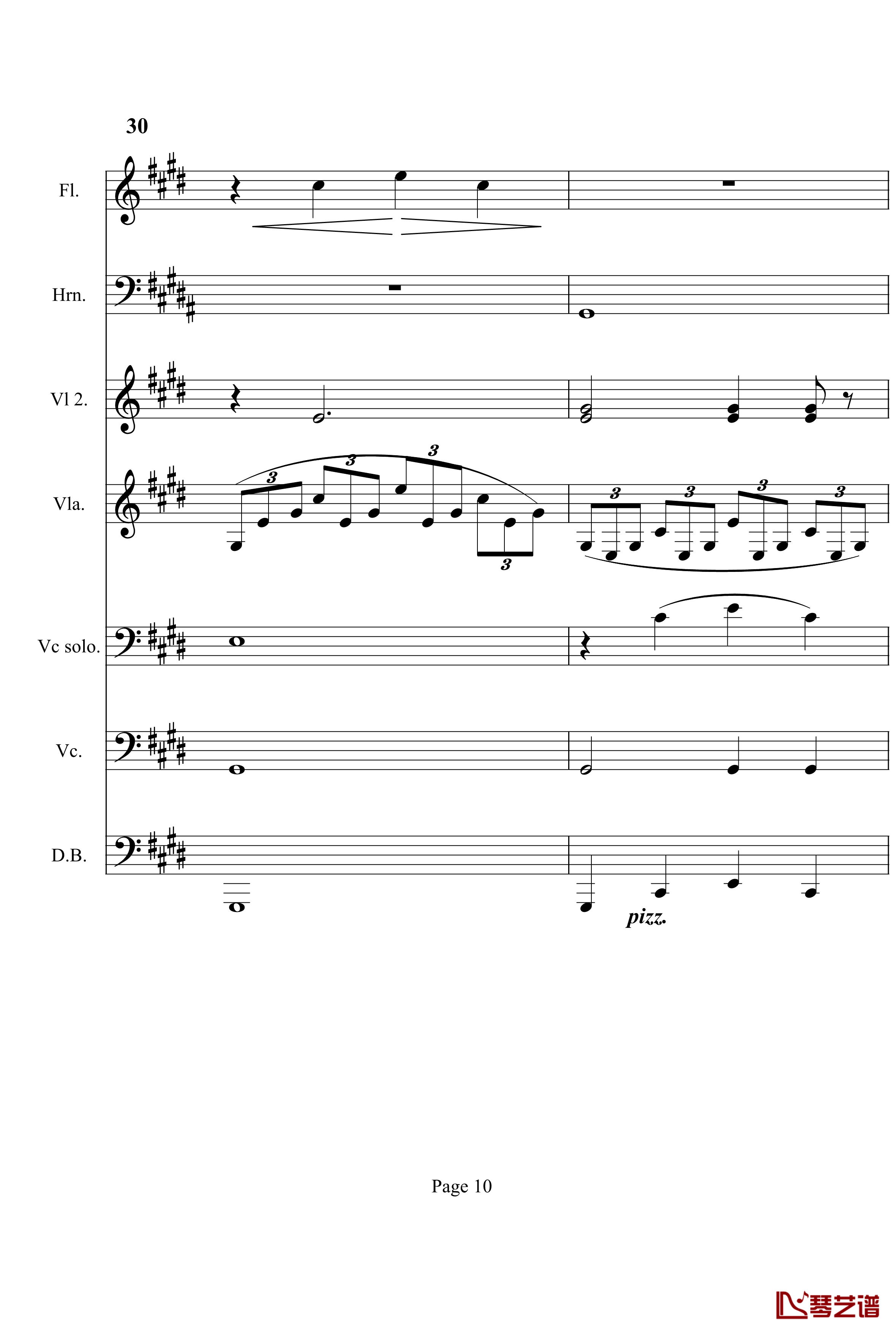 奏鸣曲之交响钢琴谱-第14首-Ⅰ-贝多芬-beethoven10