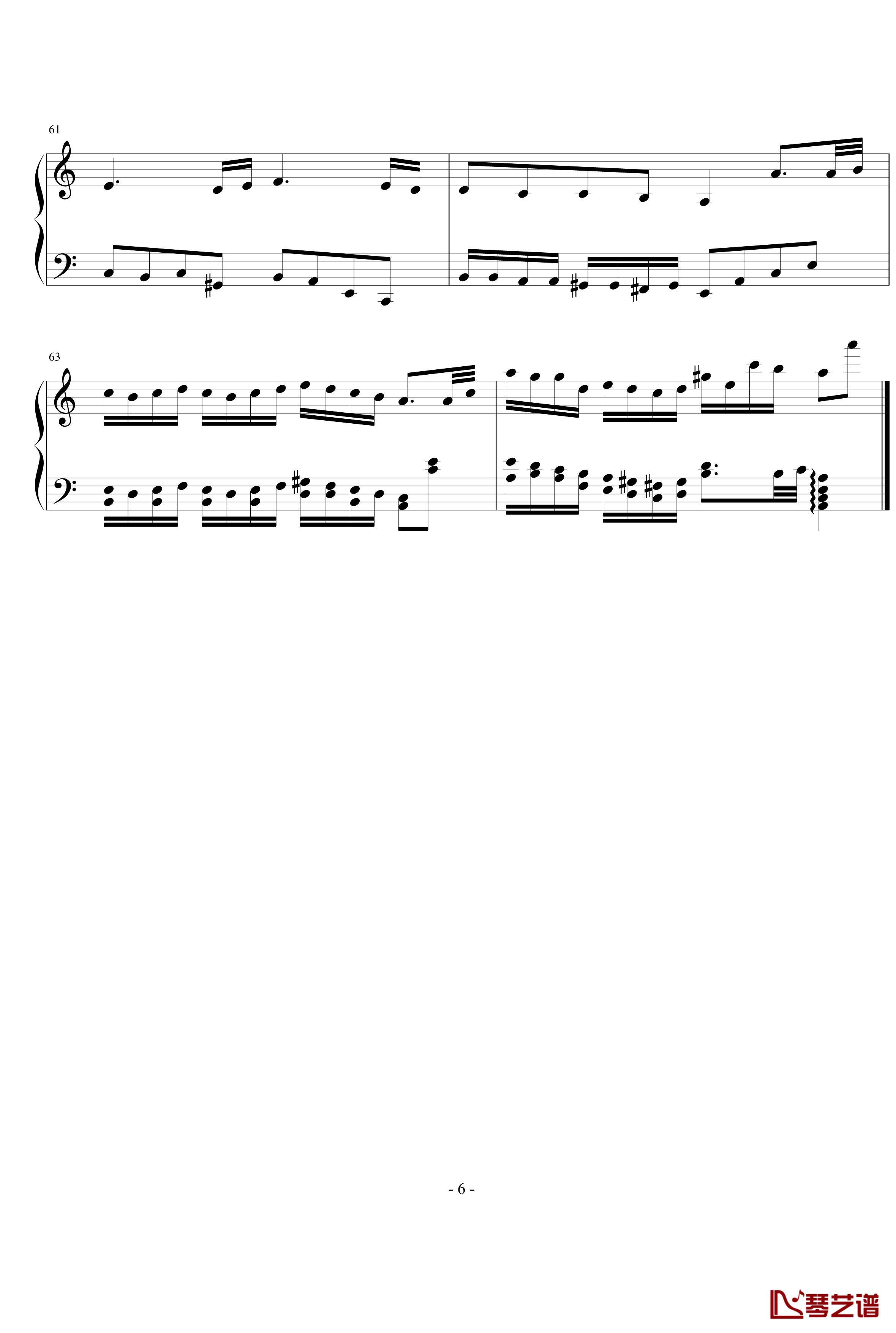 A Minor钢琴谱-rebecca0qudy6