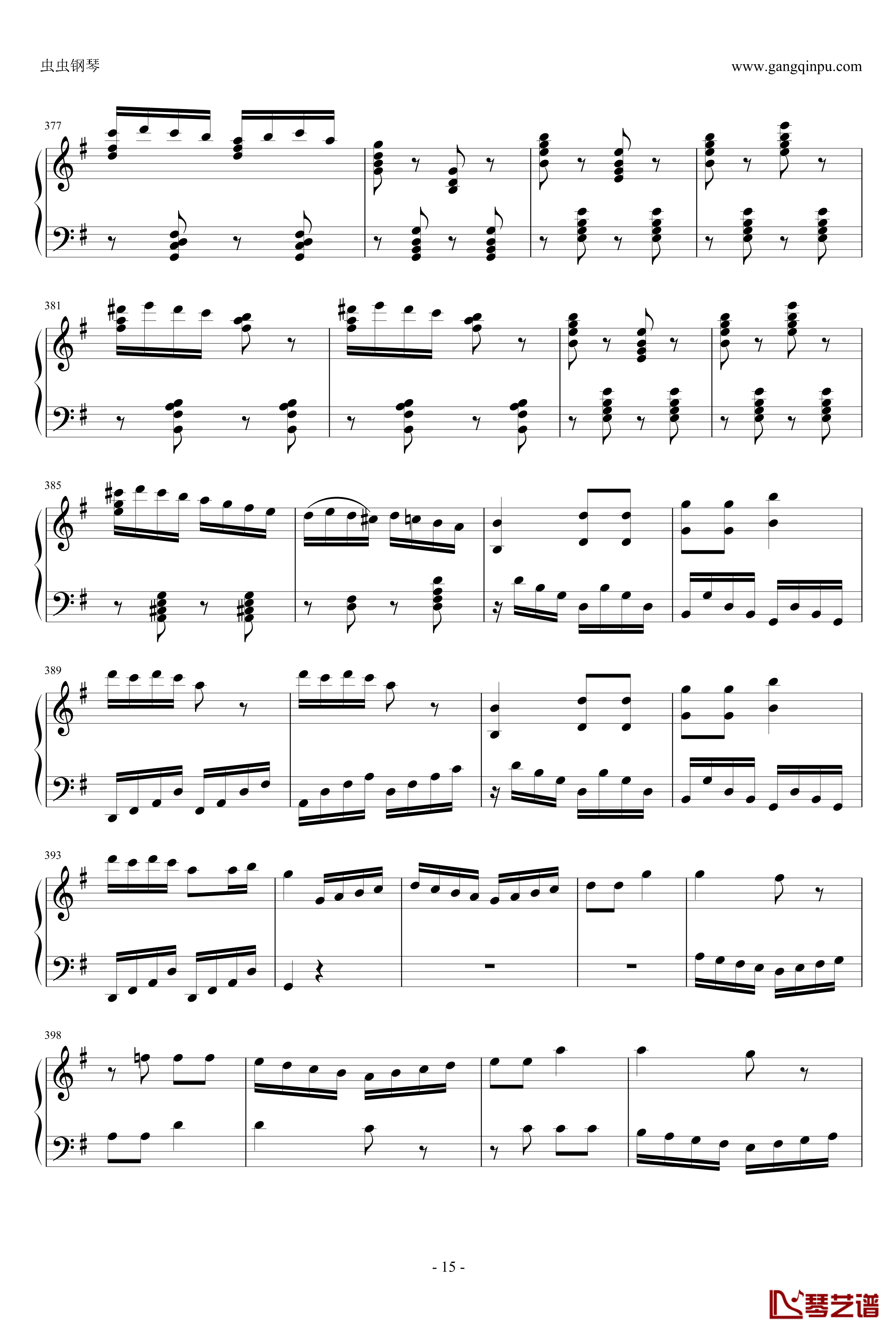 丢失一分钱的愤怒钢琴谱-贝多芬-beethoven15
