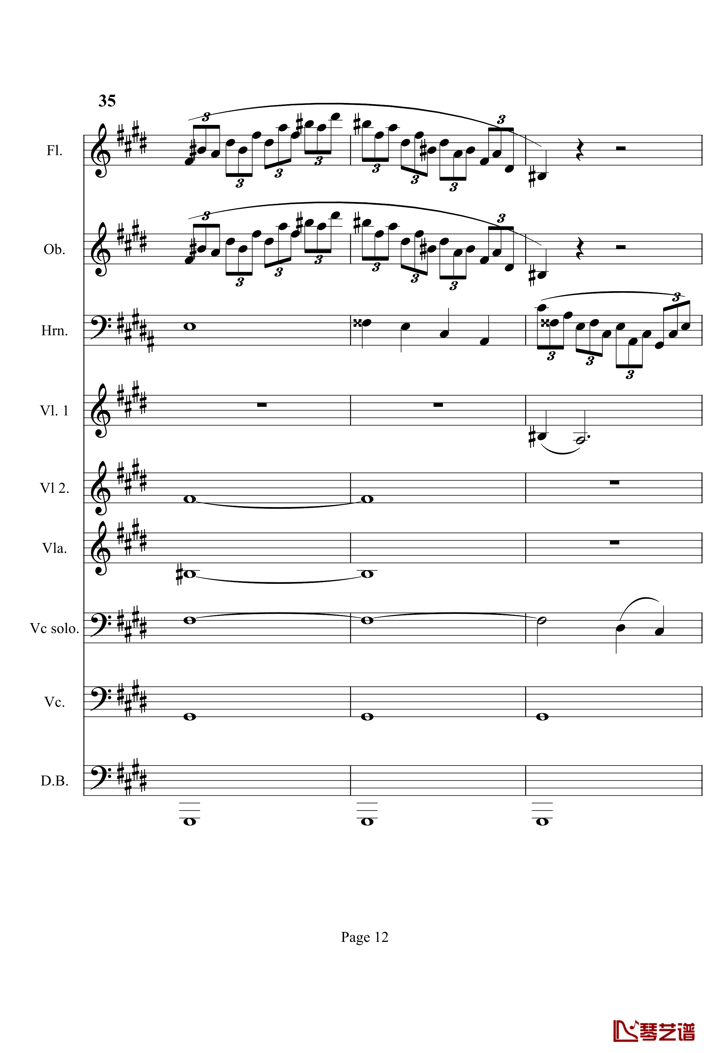 奏鸣曲之交响钢琴谱-第14首-Ⅰ-贝多芬-beethoven12