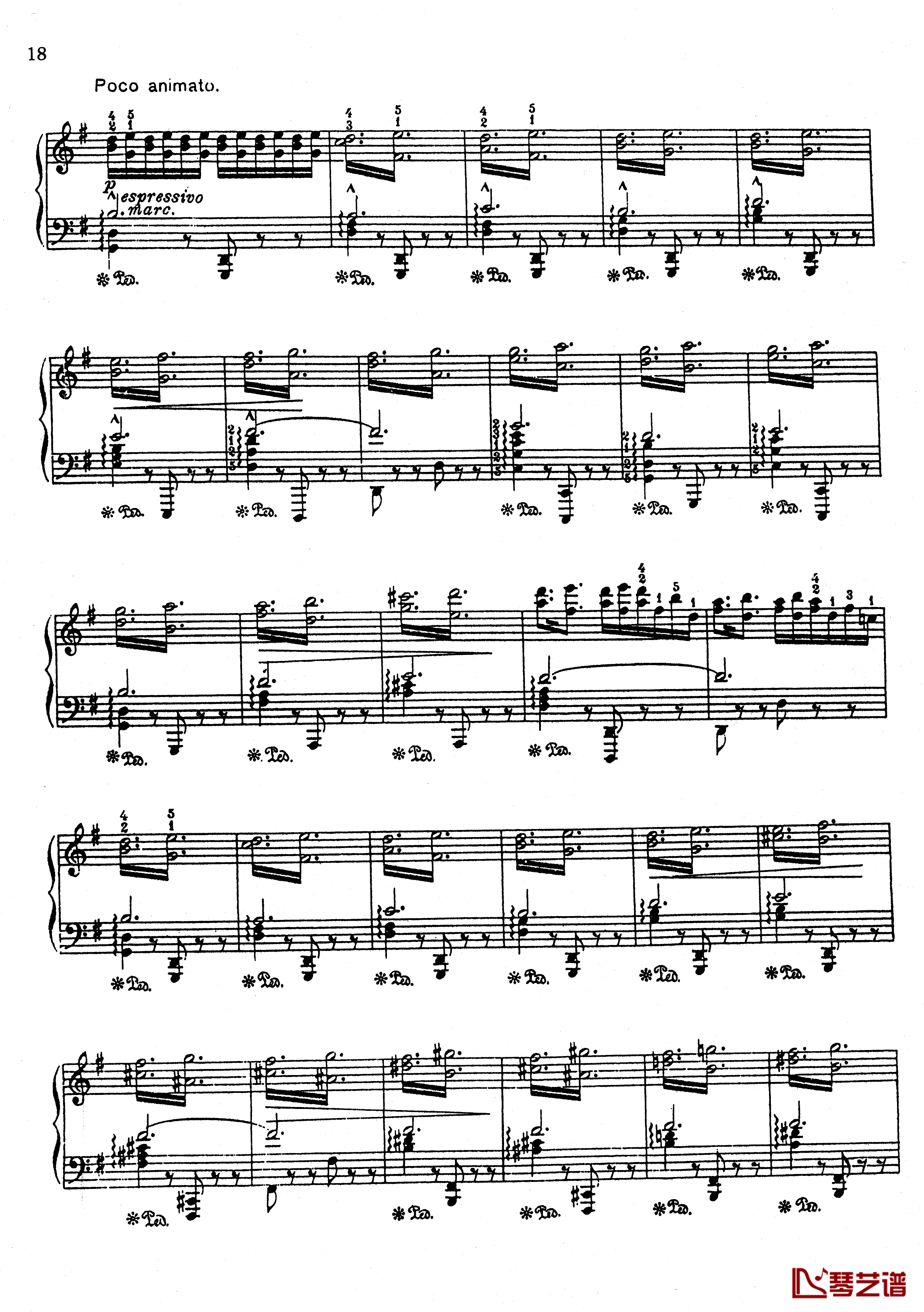 g小调船歌 Op.50  No.3钢琴谱-安·鲁宾斯坦3