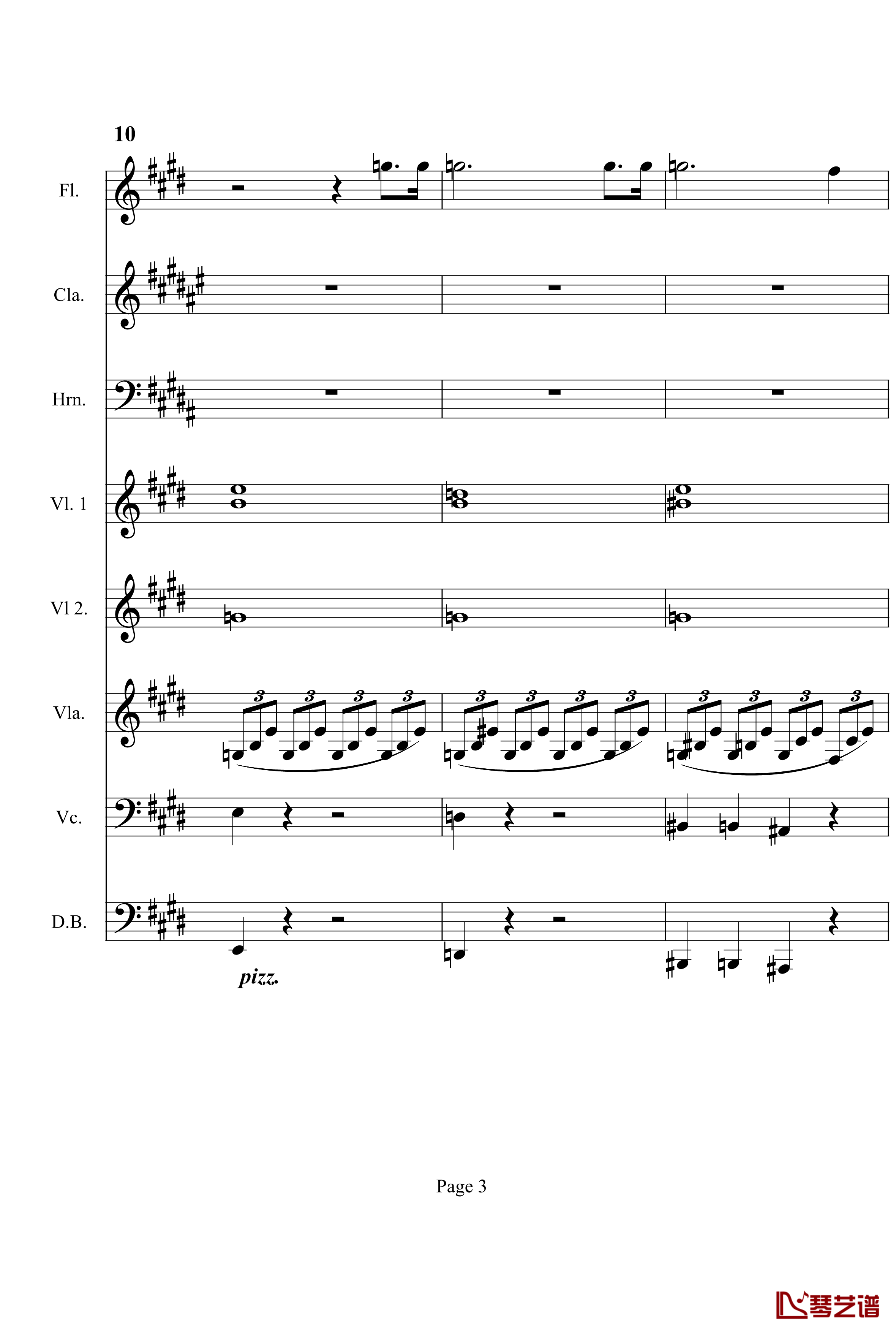 奏鸣曲之交响钢琴谱-第14首-Ⅰ-贝多芬-beethoven3