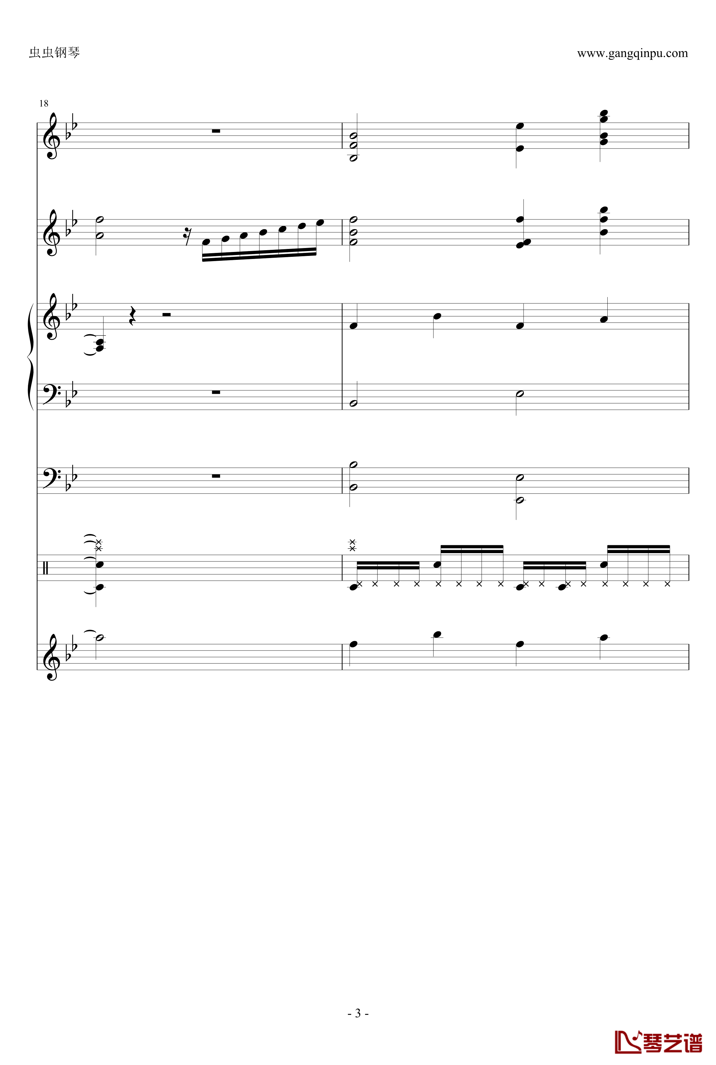 ENE钢琴谱-总谱-哆啦A梦3