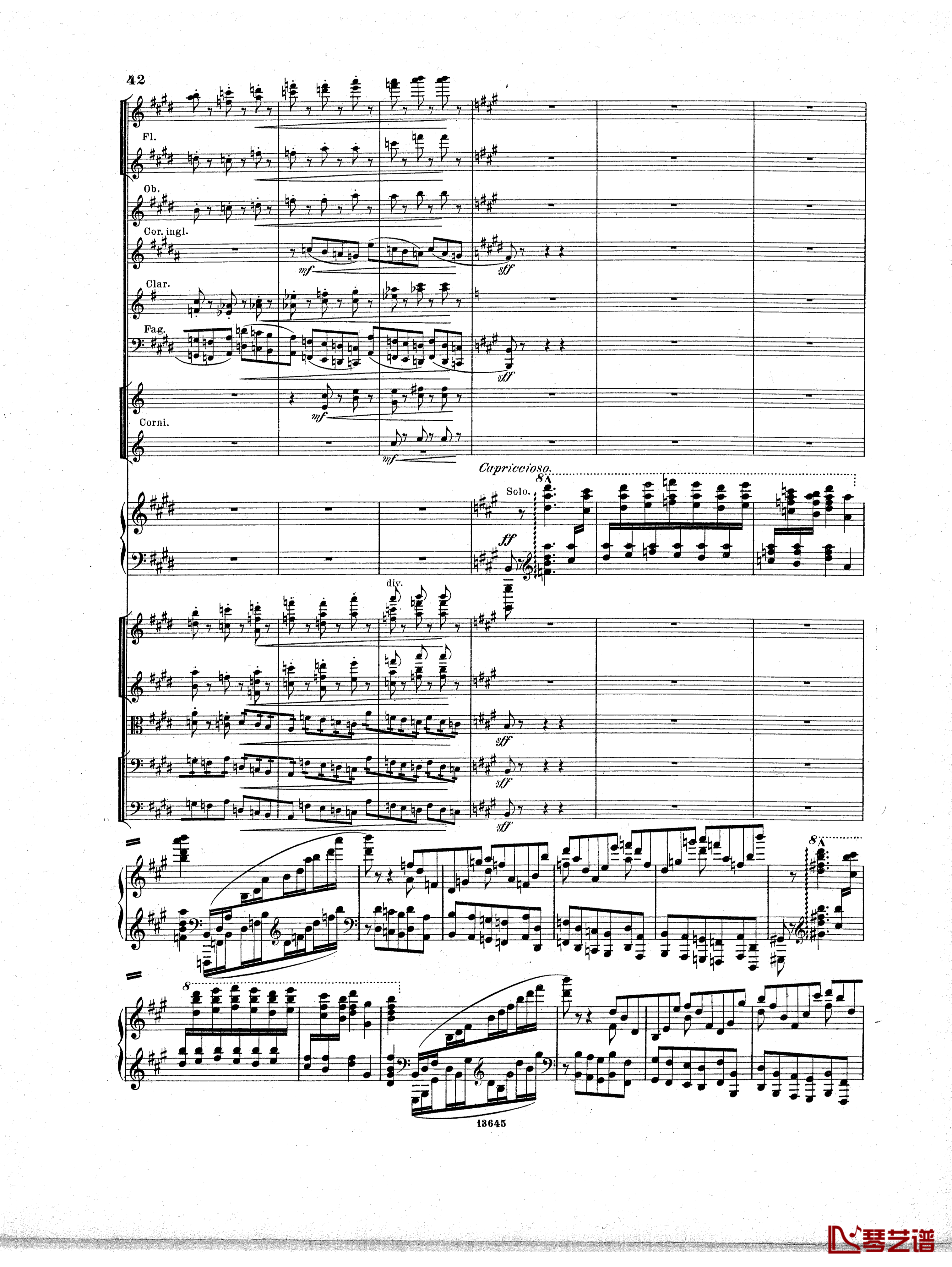 Lyapunov 降E小调第一钢琴协奏曲 Op.4钢琴谱-Lyapunov41