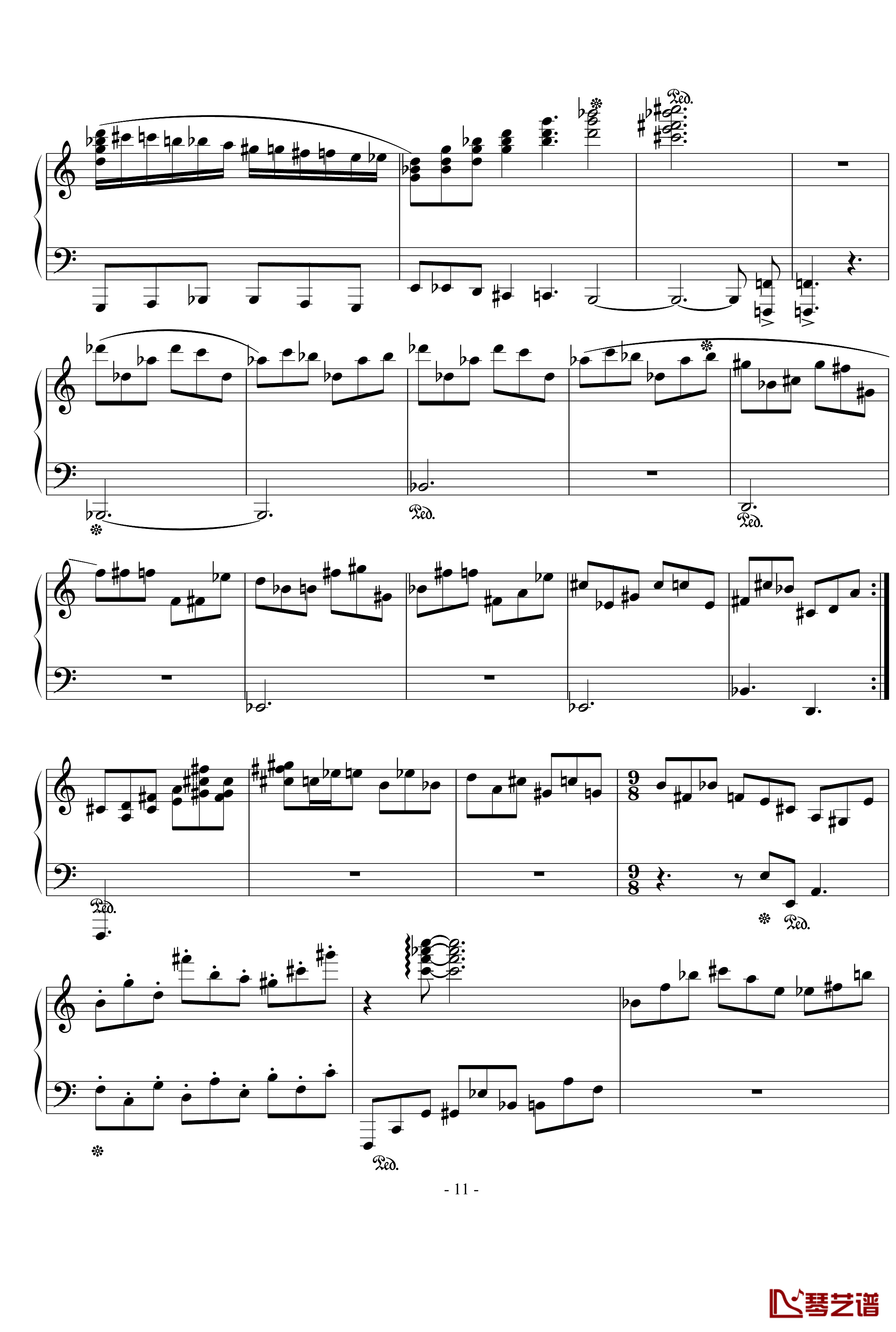 浪漫主义音乐的传统钢琴谱-幻想曲-D大调-流行追梦人11