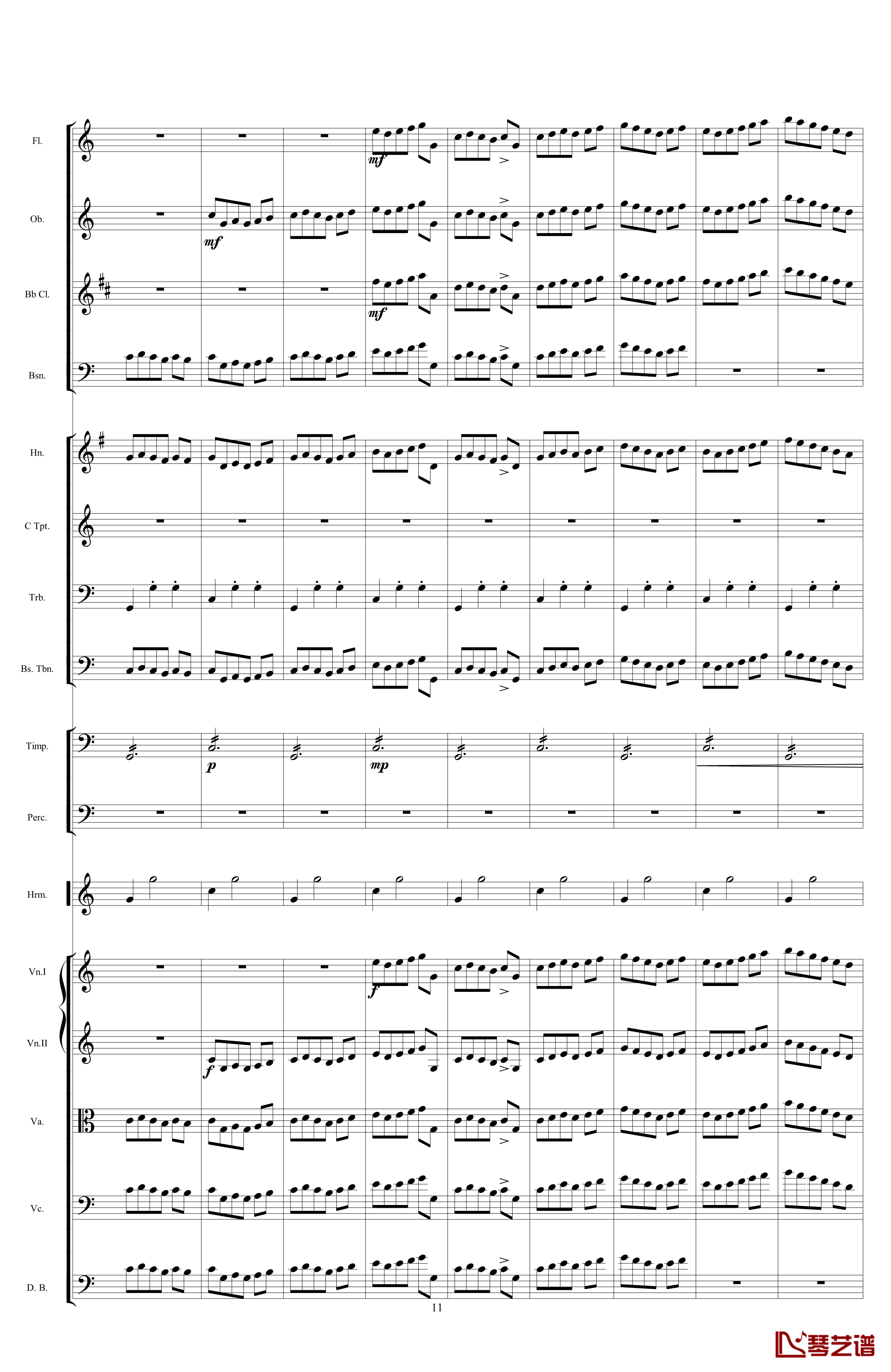 口琴协奏曲钢琴谱-世界名曲11