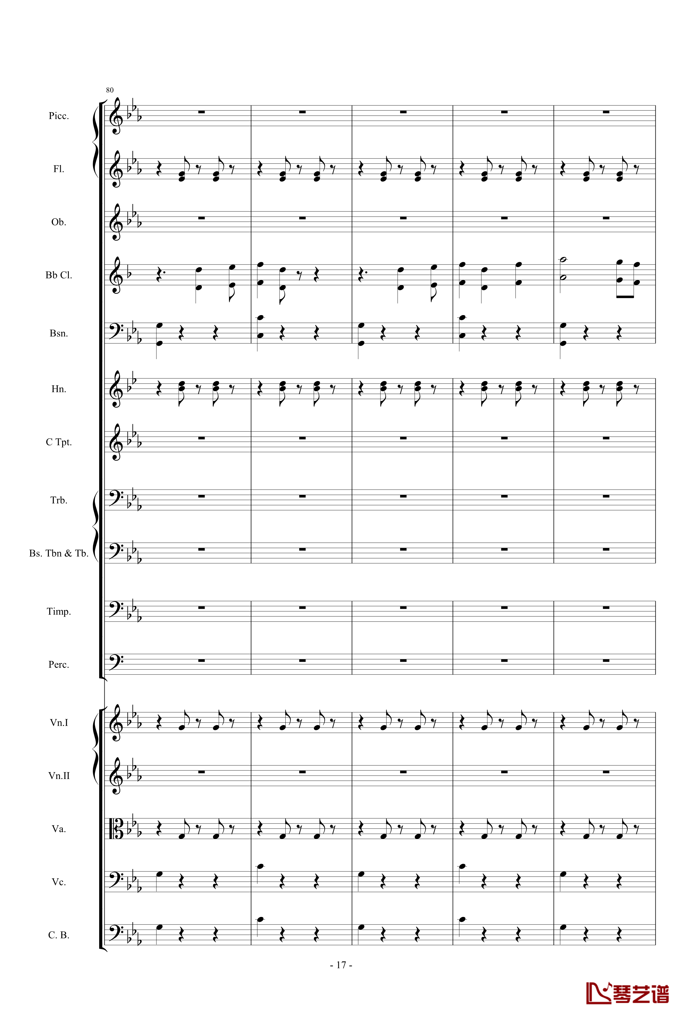 愤怒的小鸟交响曲第三乐章Op.5 no.3钢琴谱-1057257817