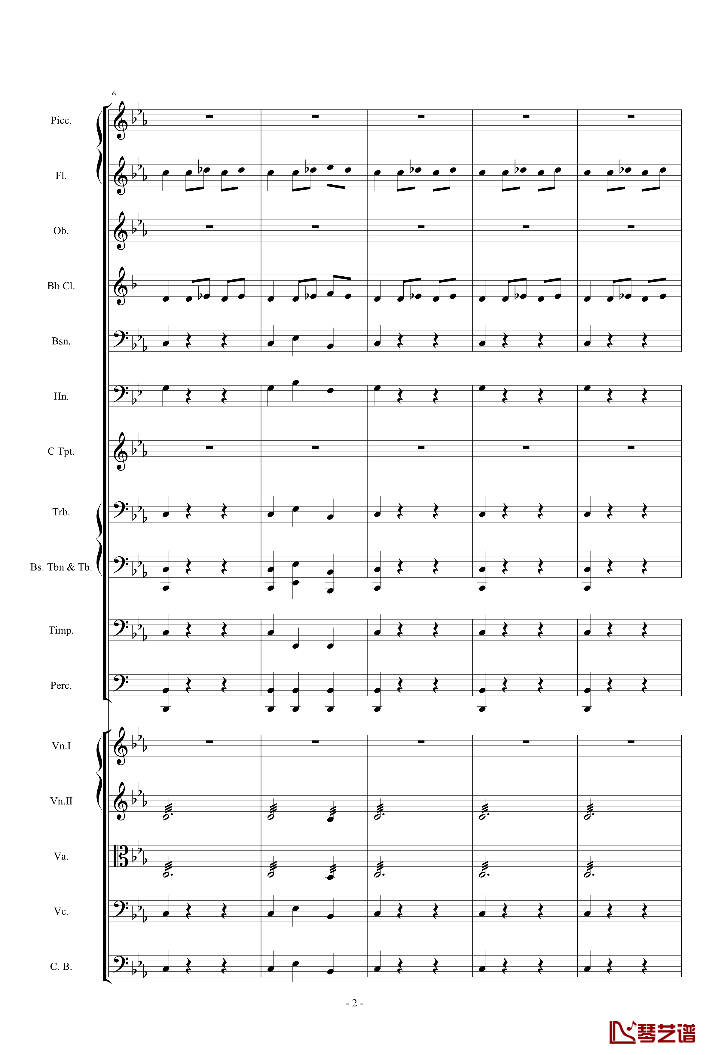 愤怒的小鸟交响曲第三乐章Op.5 no.3钢琴谱-105725782