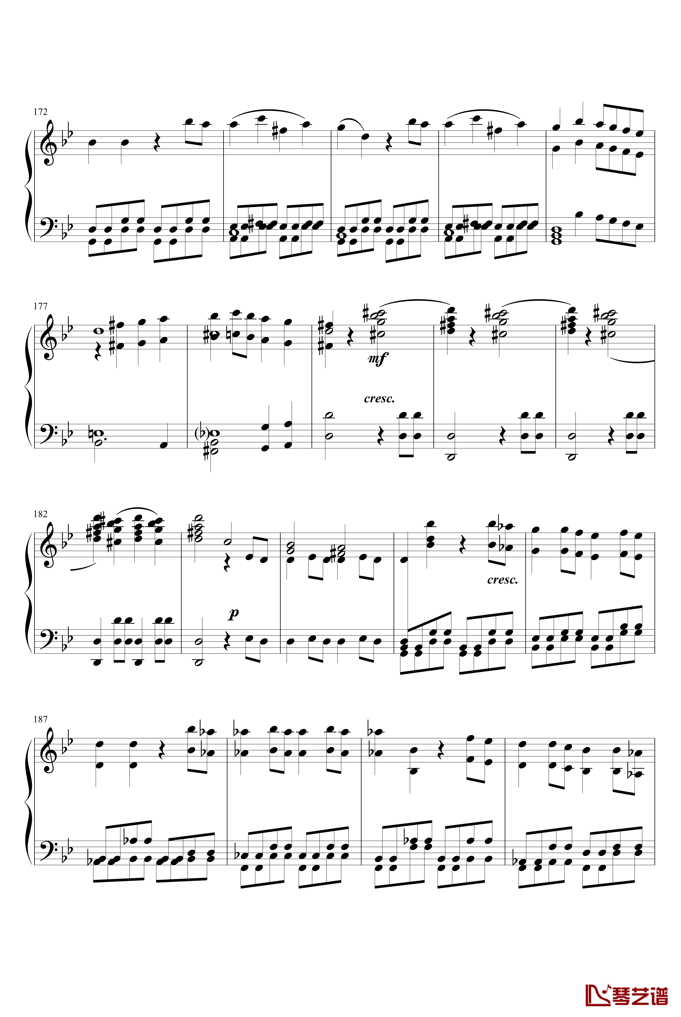 第四十号交响曲钢琴谱-第一乐章-莫扎特10