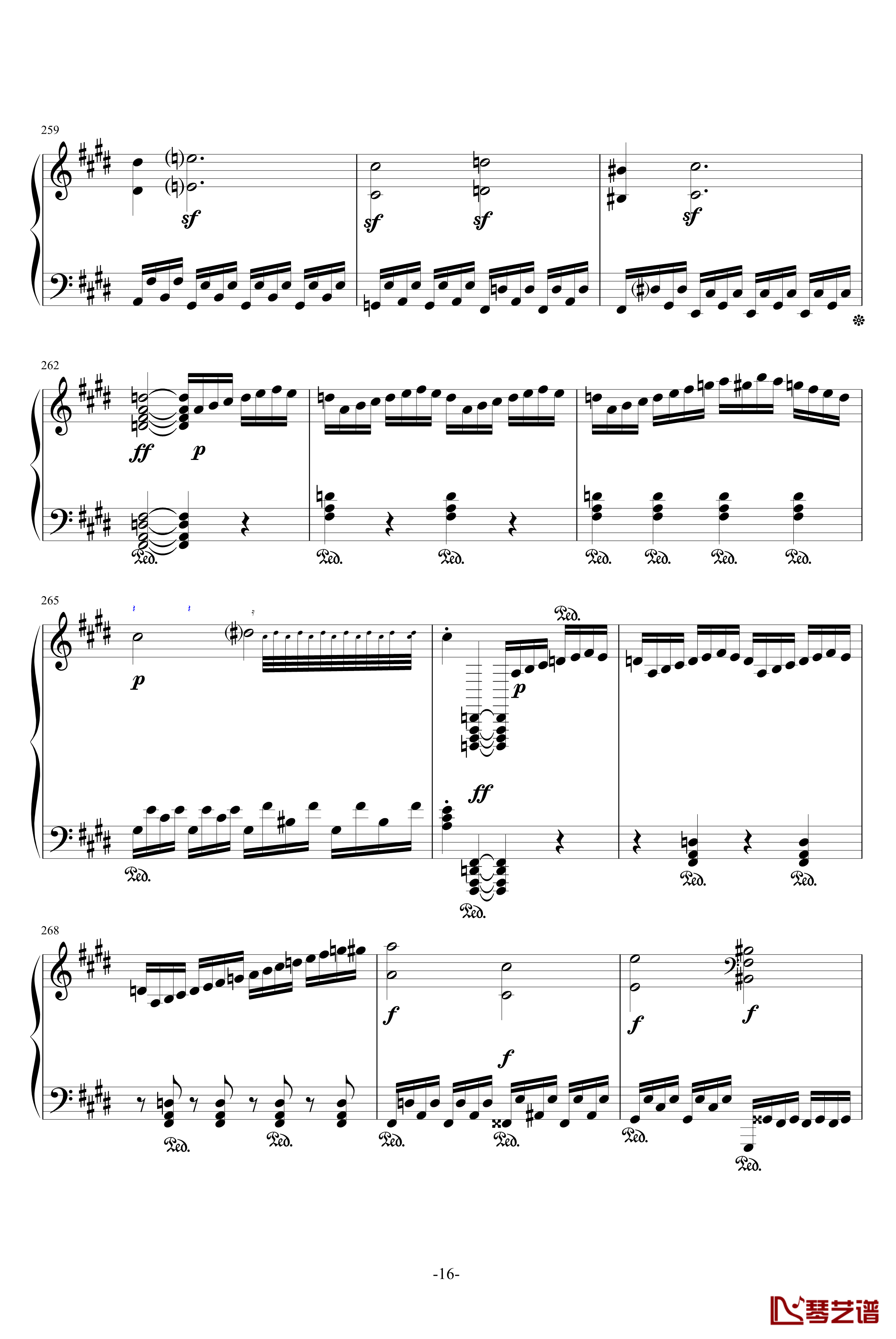 月光奏鸣曲钢琴谱-1，2，3乐章-贝多芬-beethoven16
