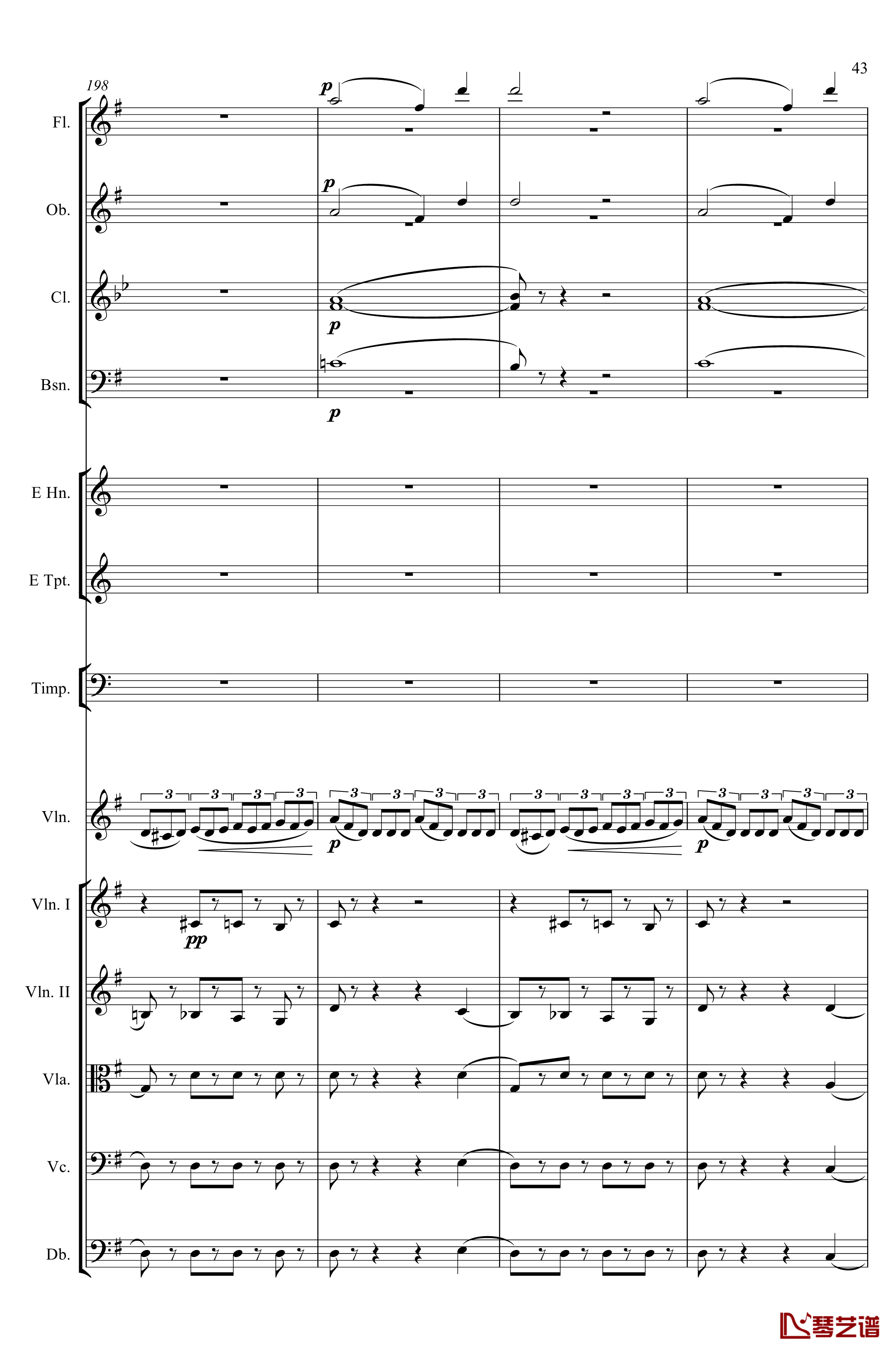 e小调小提琴协奏曲Op.64钢琴谱-第一乐章-门德尔松43