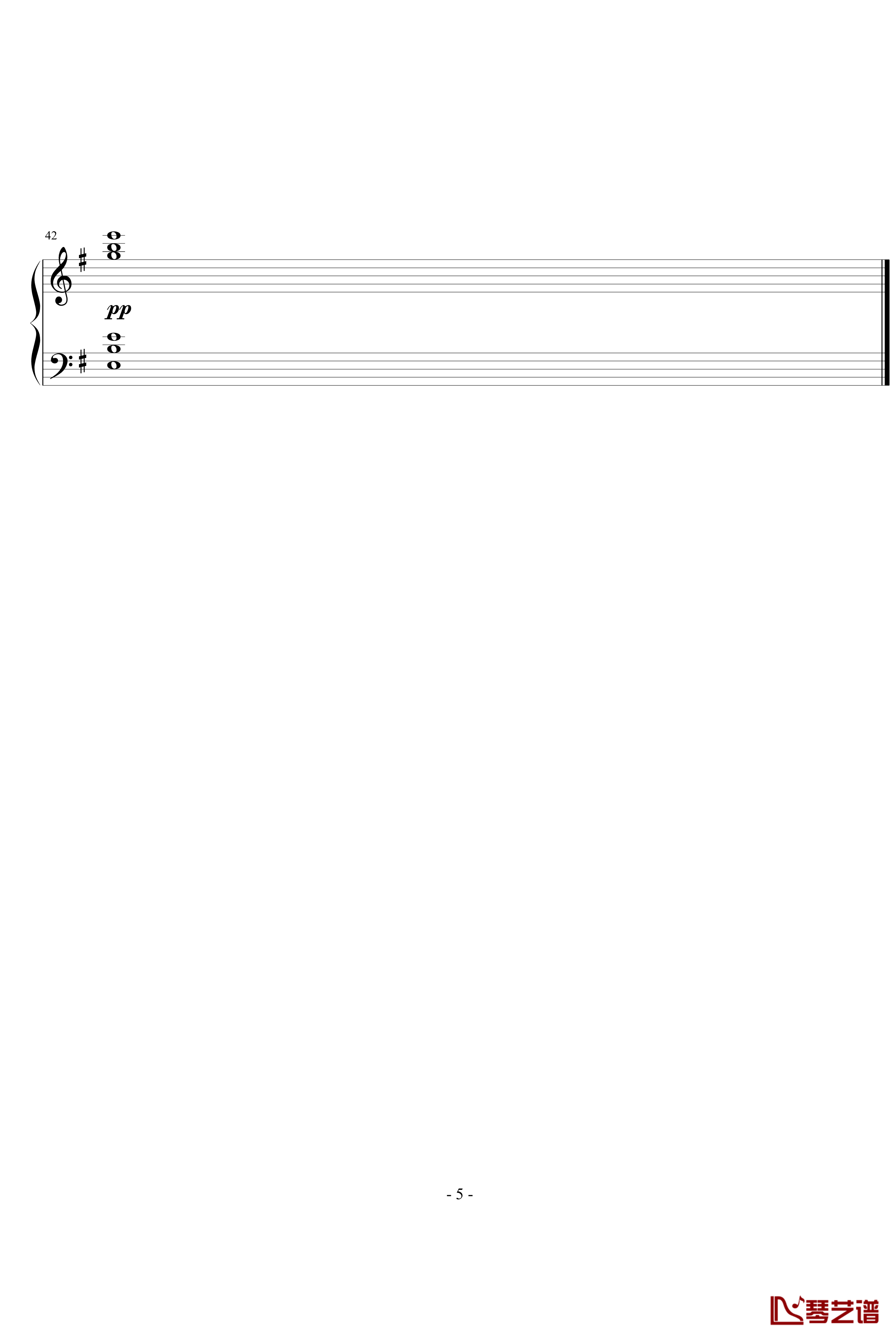 天使愛美麗钢琴谱-Yann Tiersen5