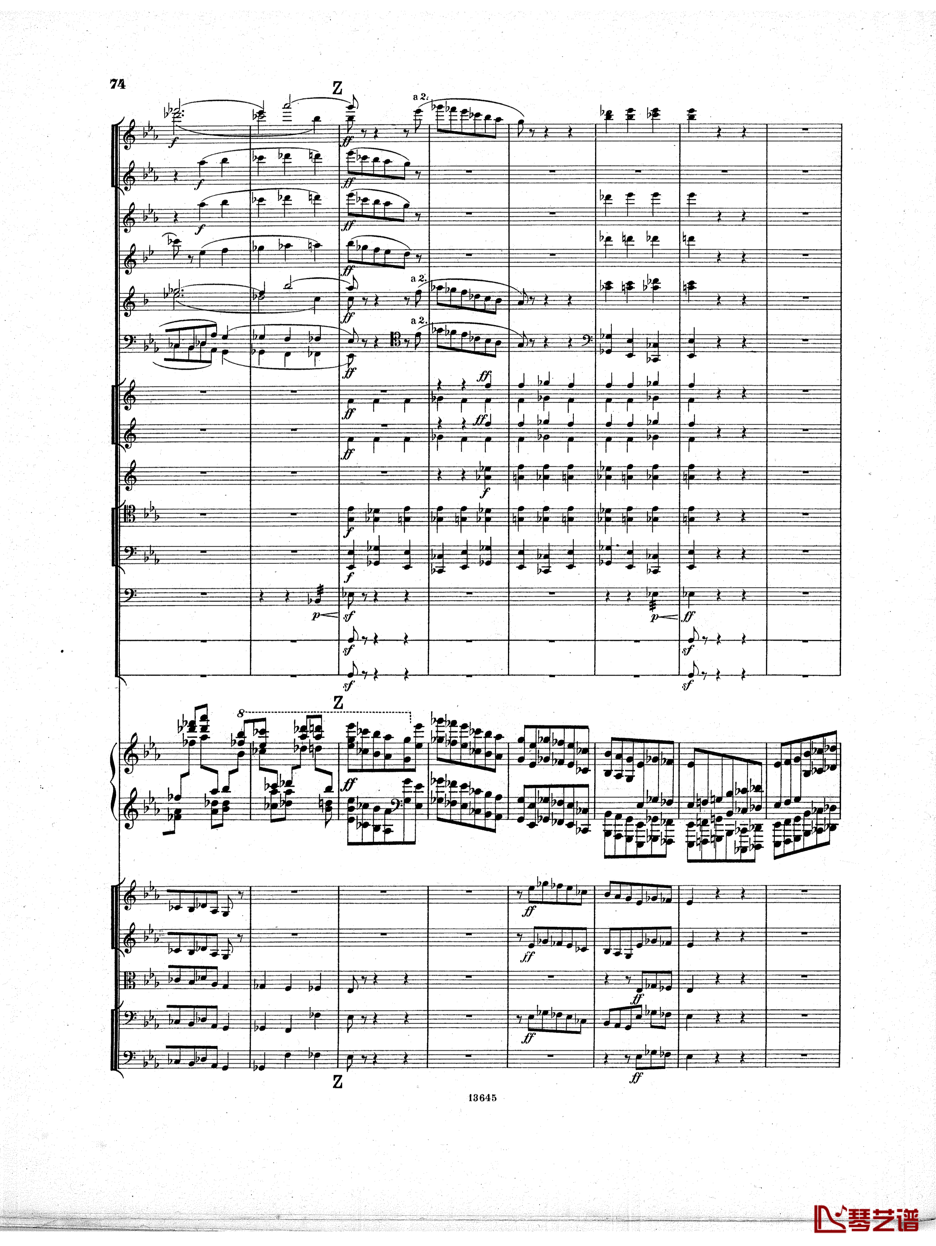 Lyapunov 降E小调第一钢琴协奏曲 Op.4钢琴谱-Lyapunov73