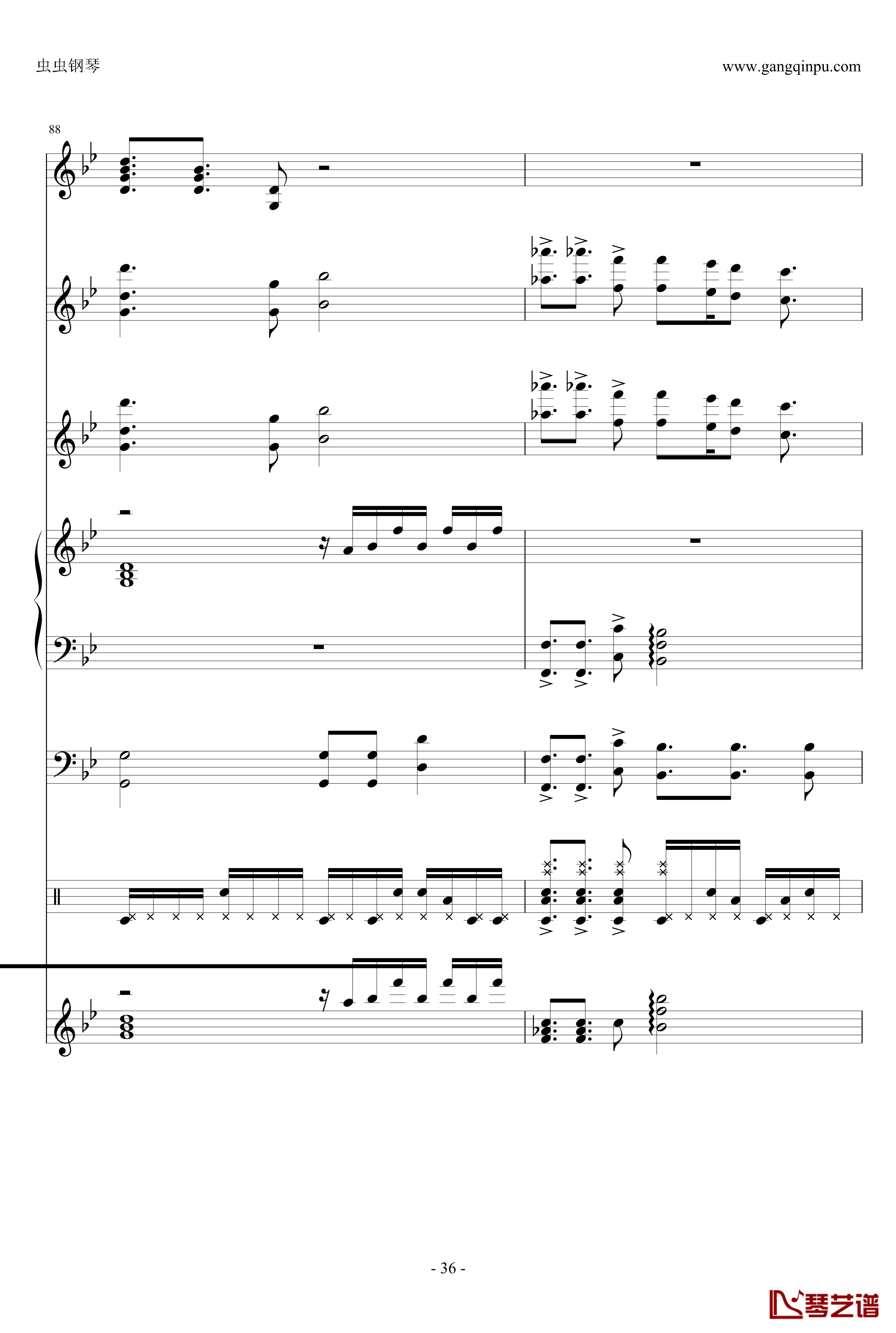 ENE钢琴谱-总谱-哆啦A梦36