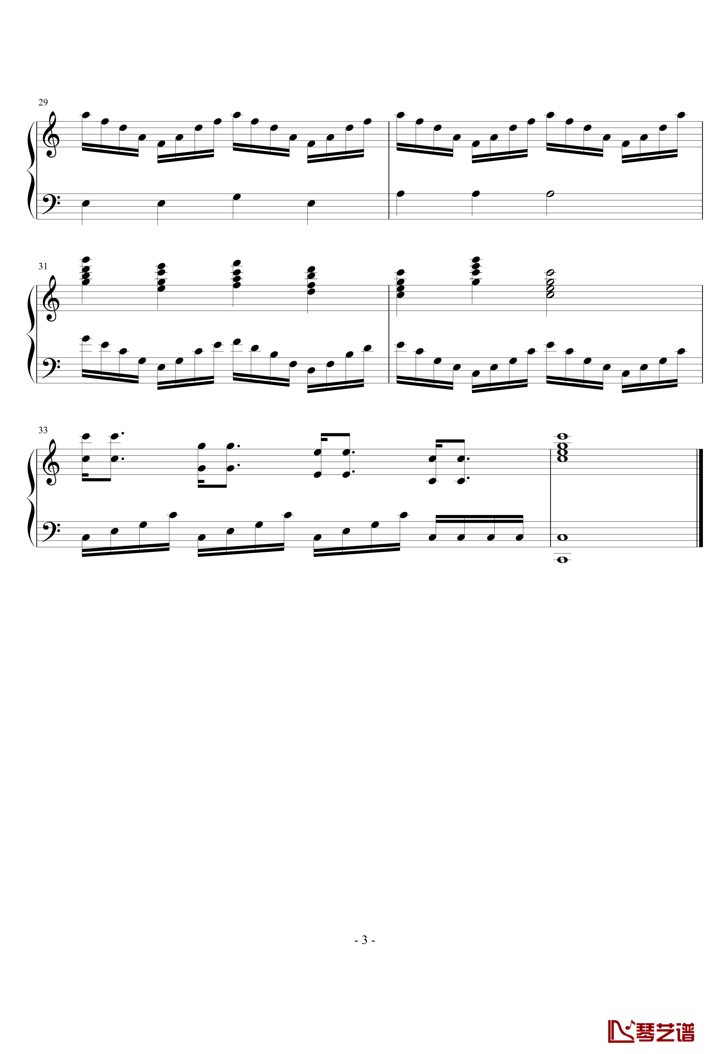 C大调练习曲2号钢琴谱-zhangjie0123473